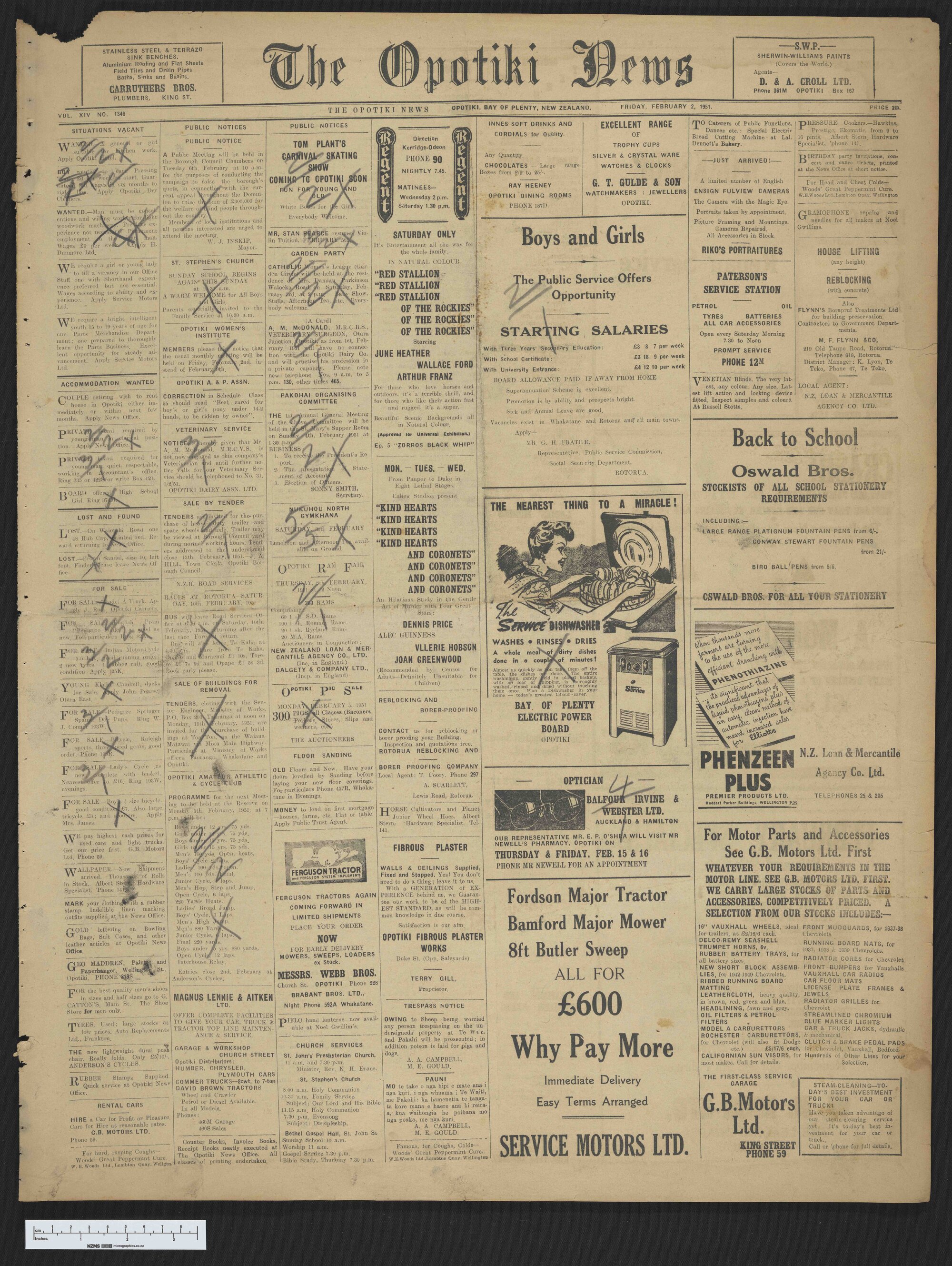 1951-02-02 Opotiki News