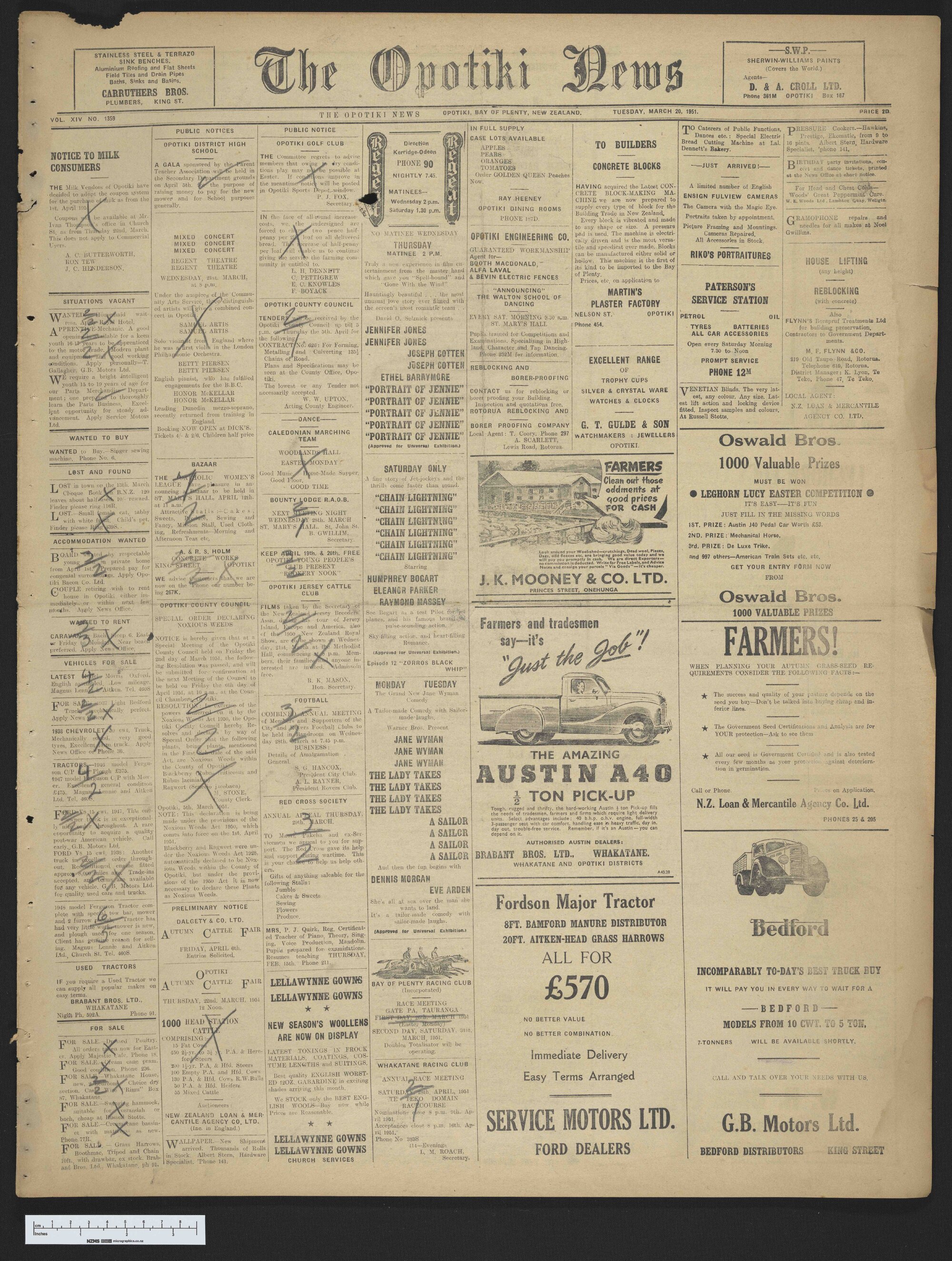 1951-03-20 Opotiki News
