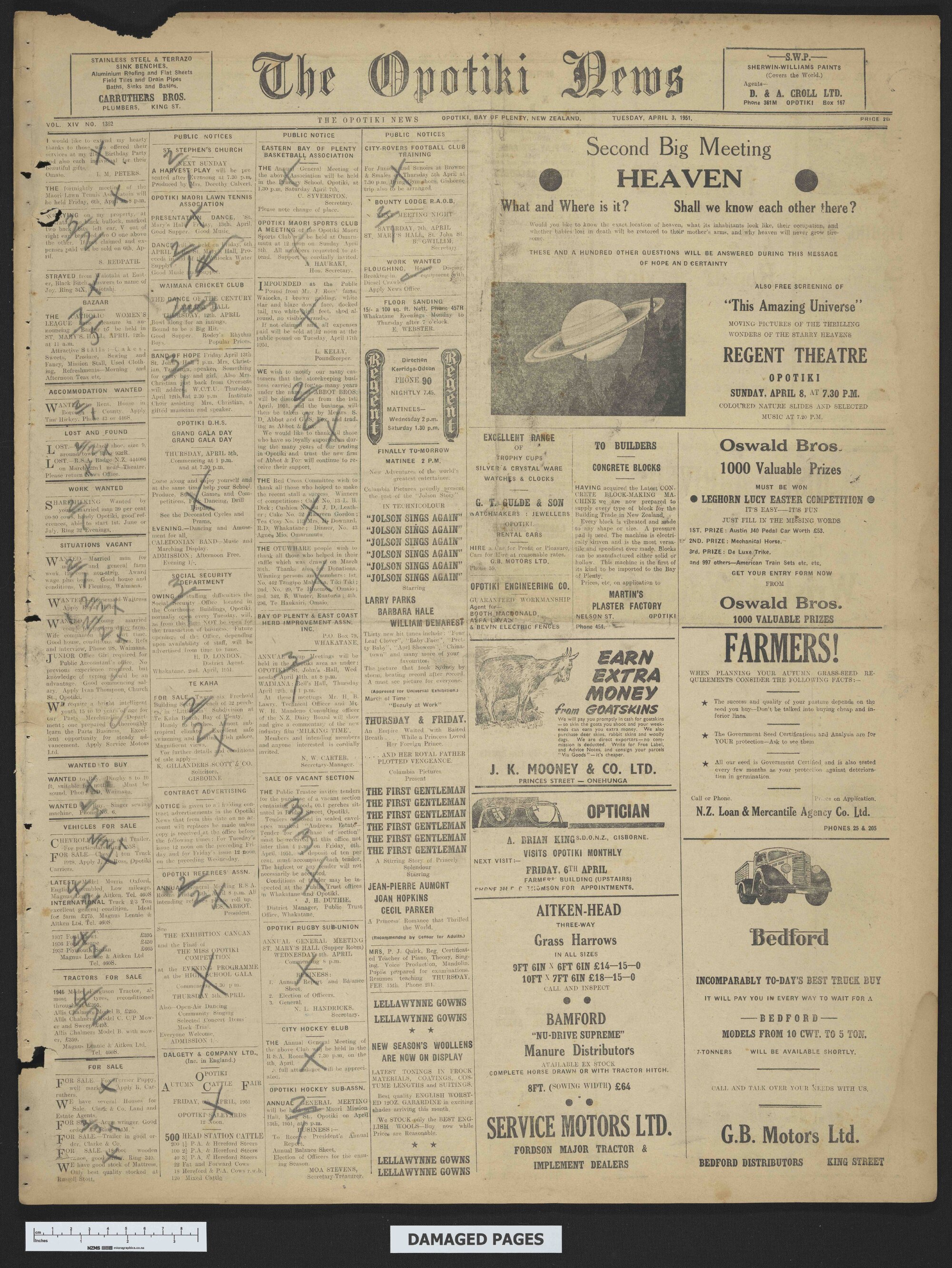 1951-04-03 Opotiki News