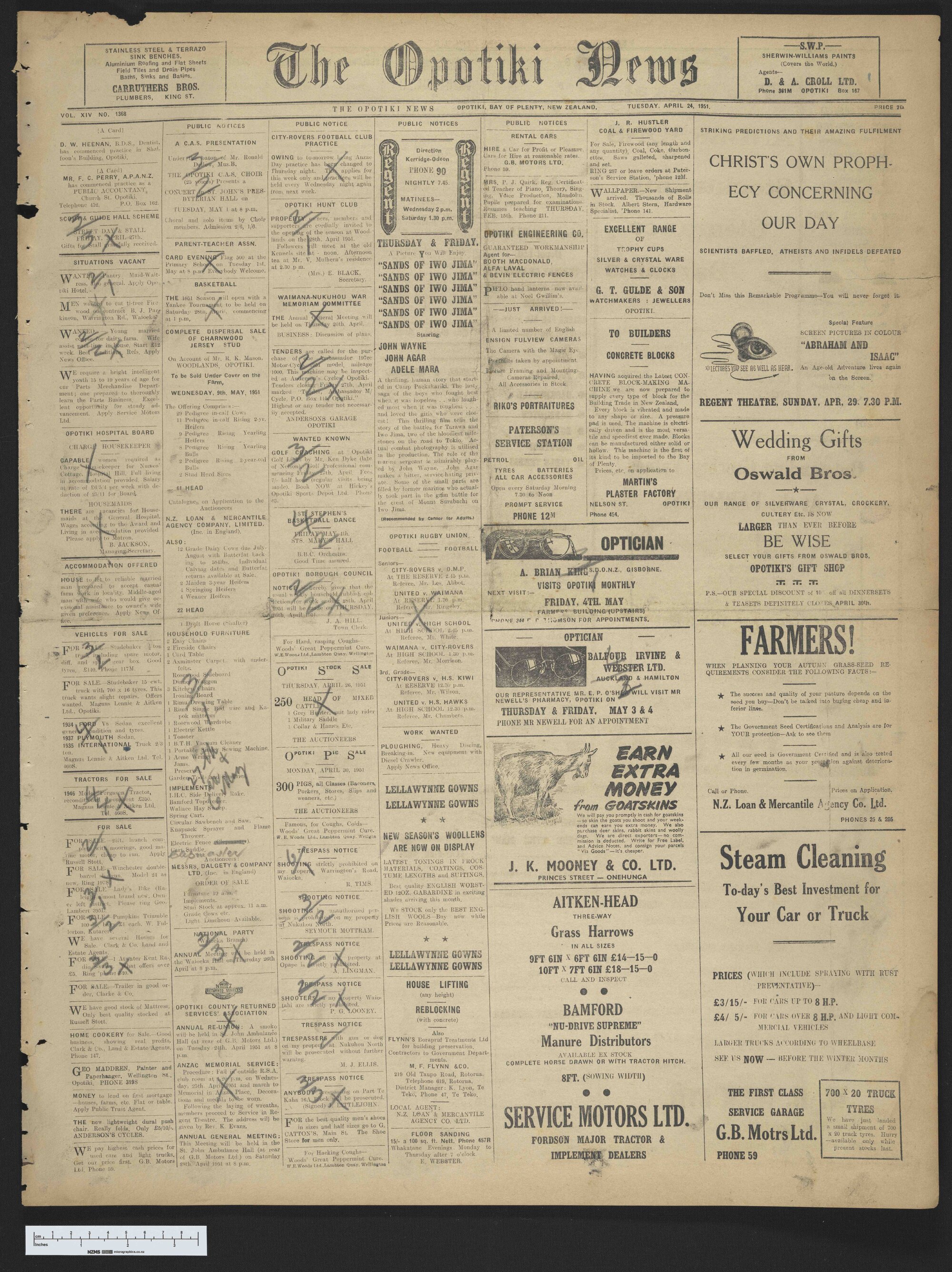 1951-04-24 Opotiki News