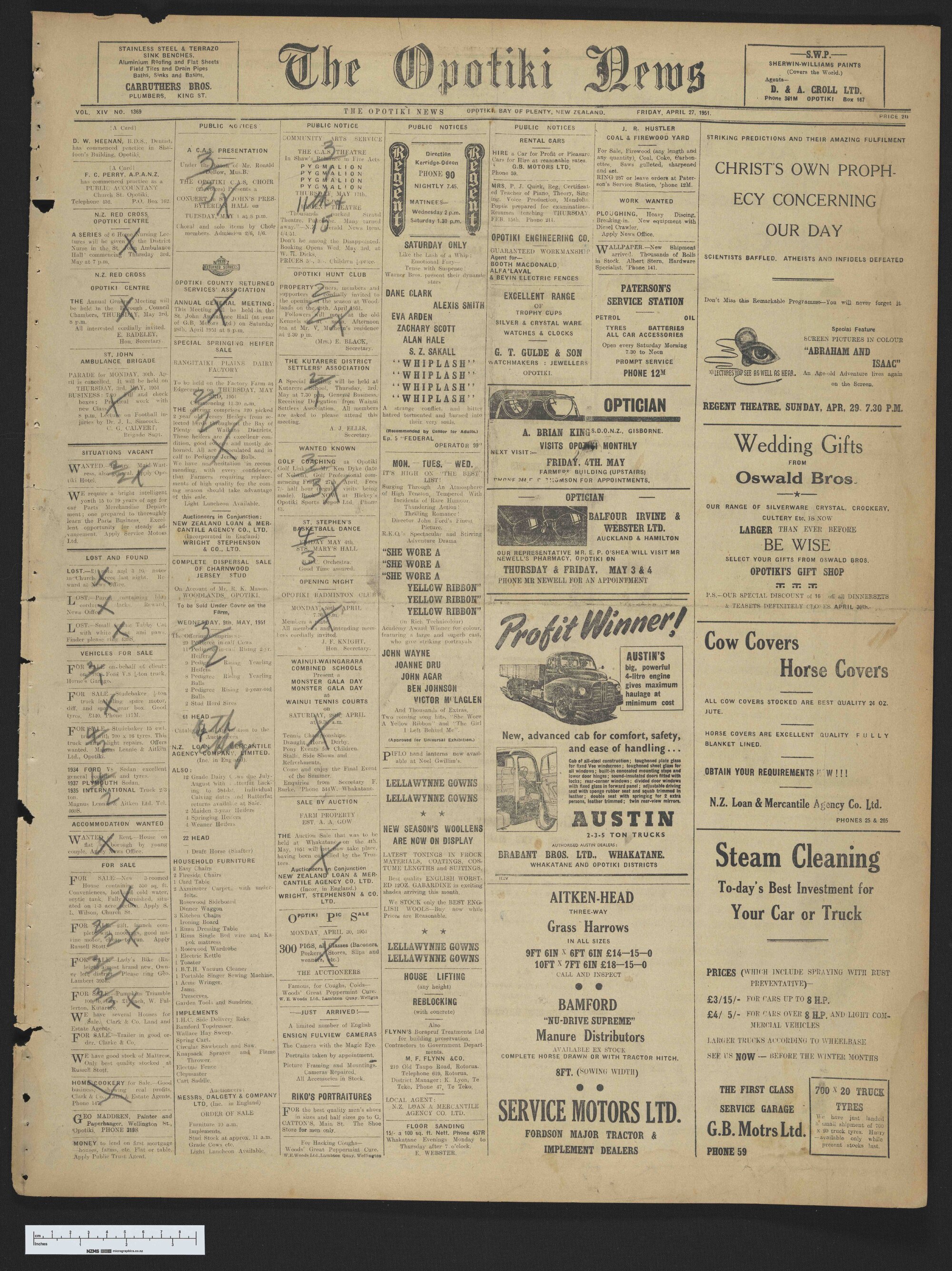 1951-04-27 Opotiki News