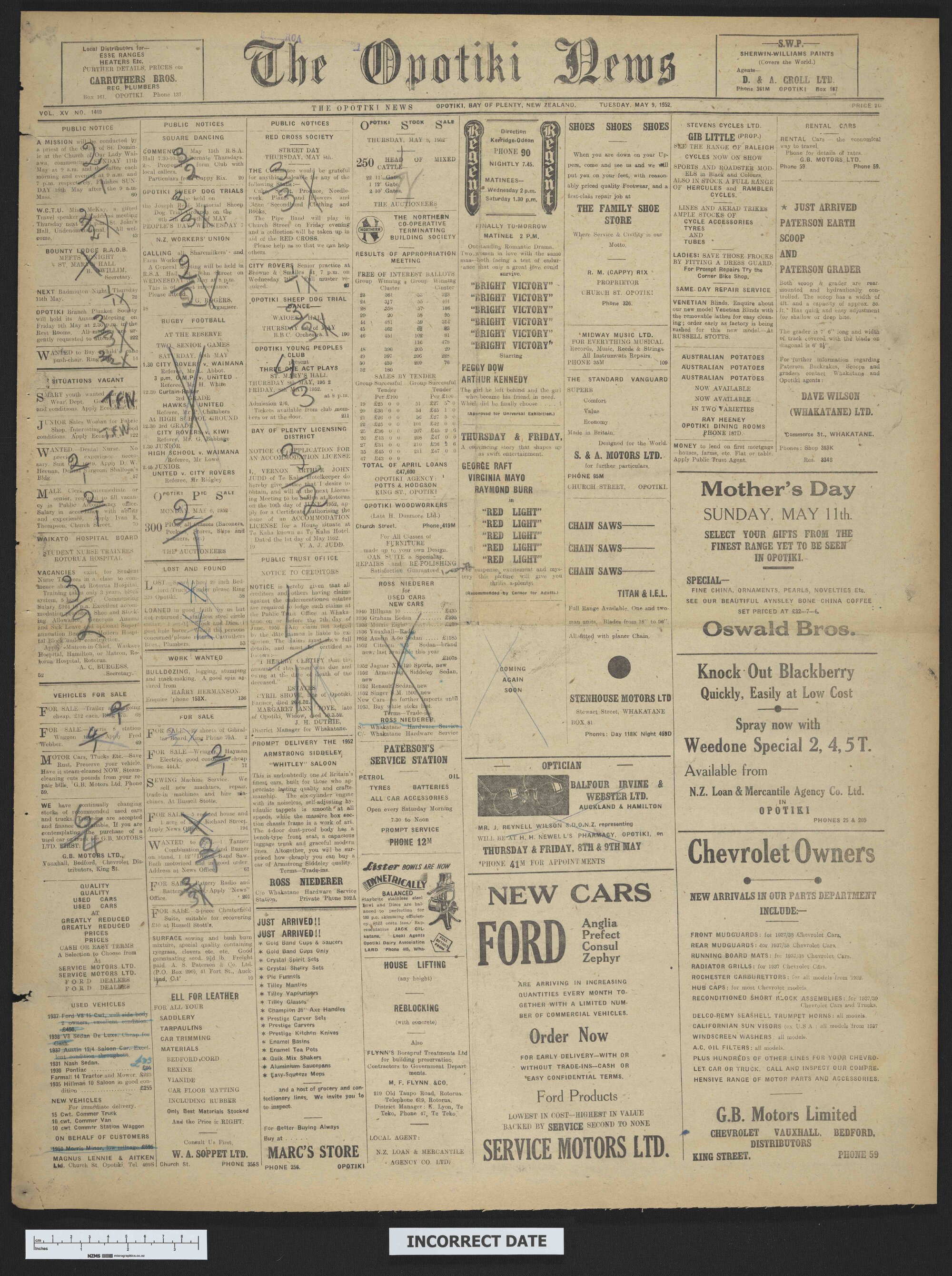 1952-05-06 Opotiki News