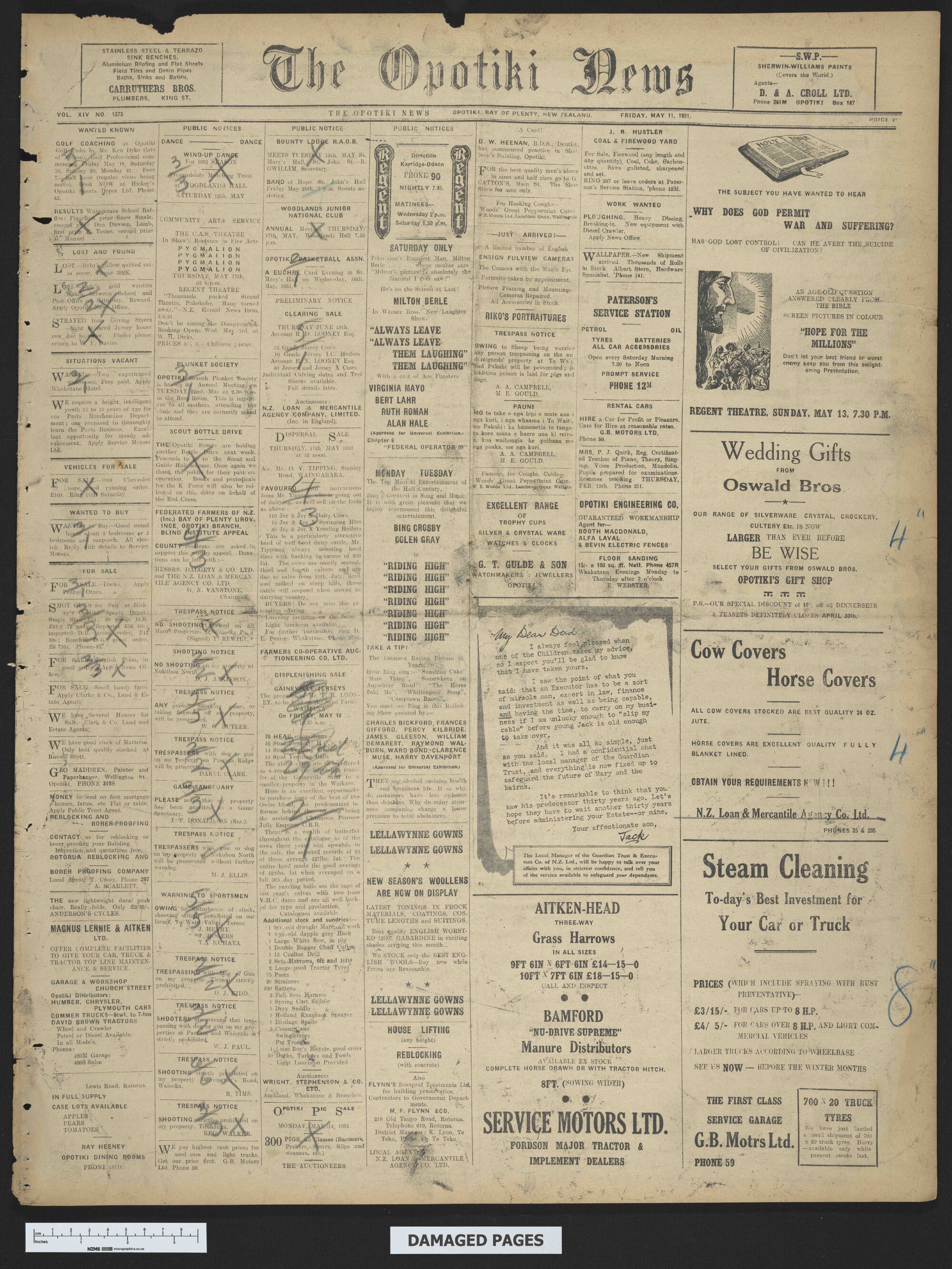 1951-05-11 Opotiki News