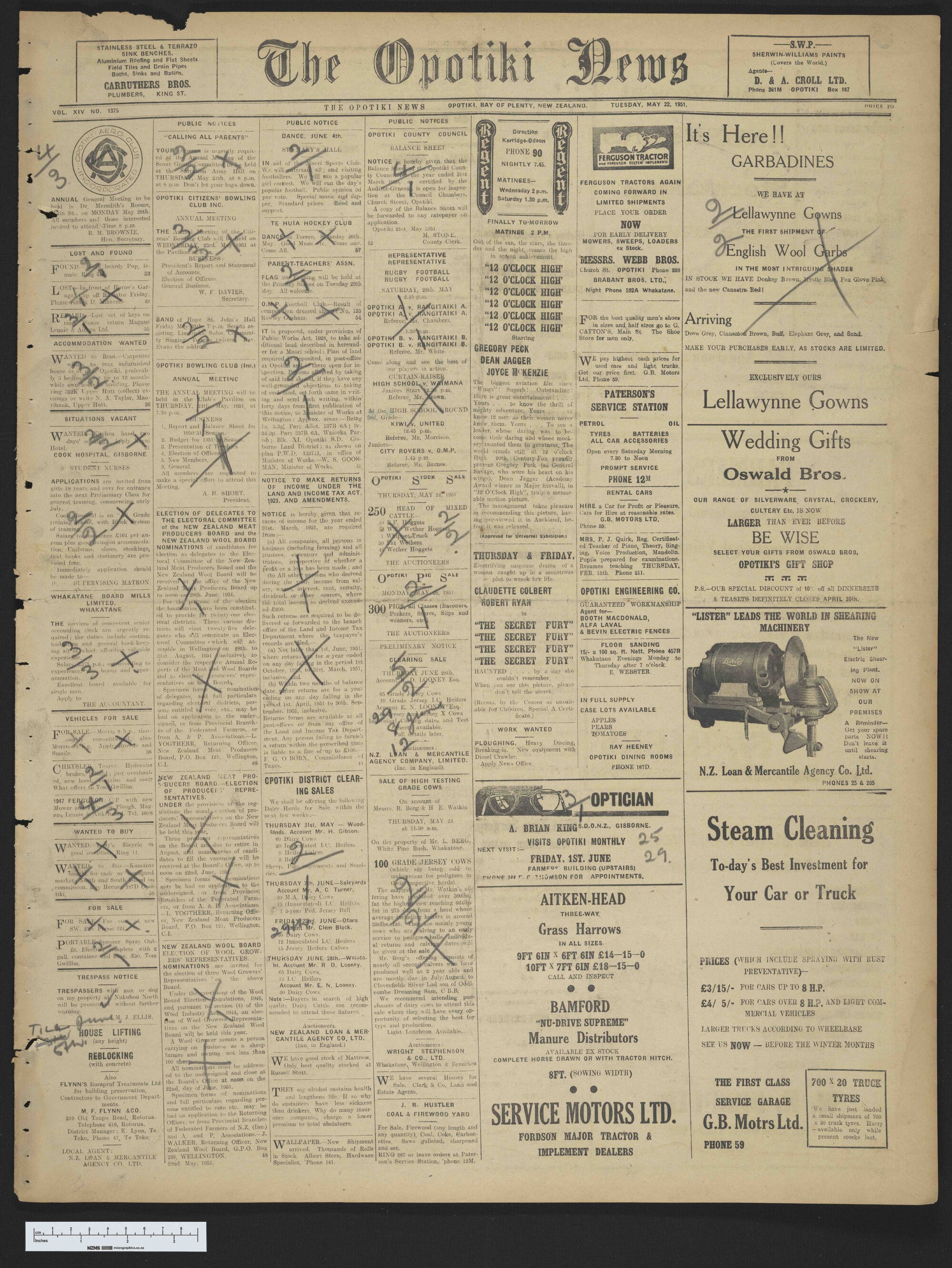 1951-05-22 Opotiki News