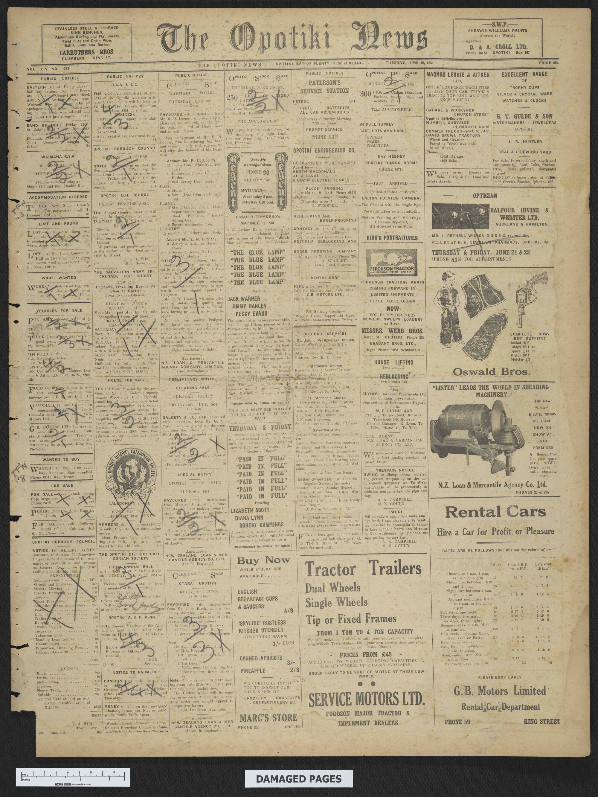 1951-06-19 Opotiki News