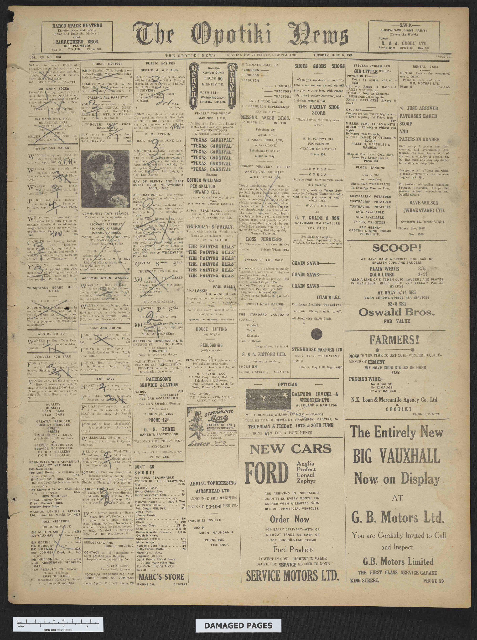 1952-06-17 Opotiki News