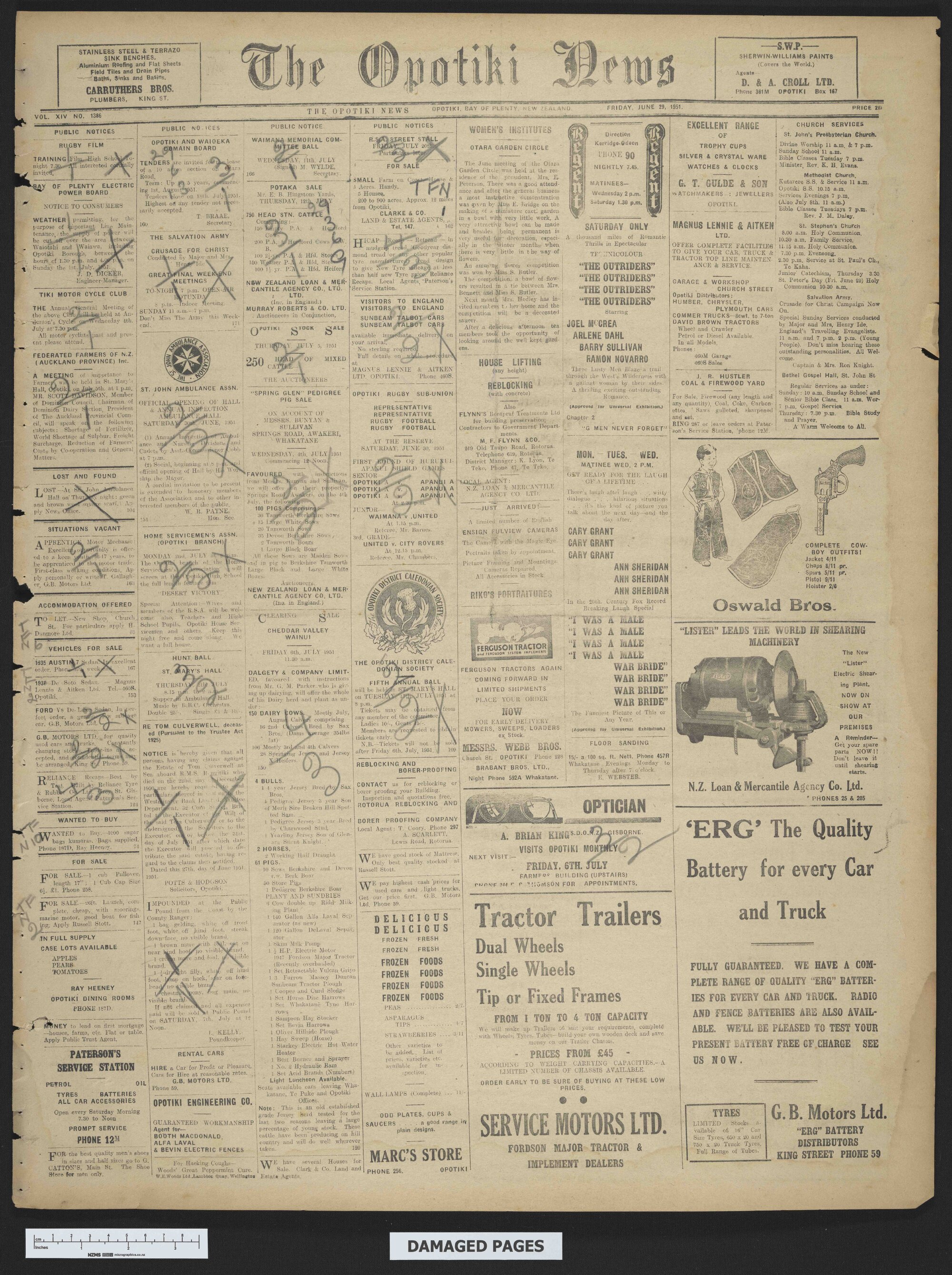 1951-06-29 Opotiki News
