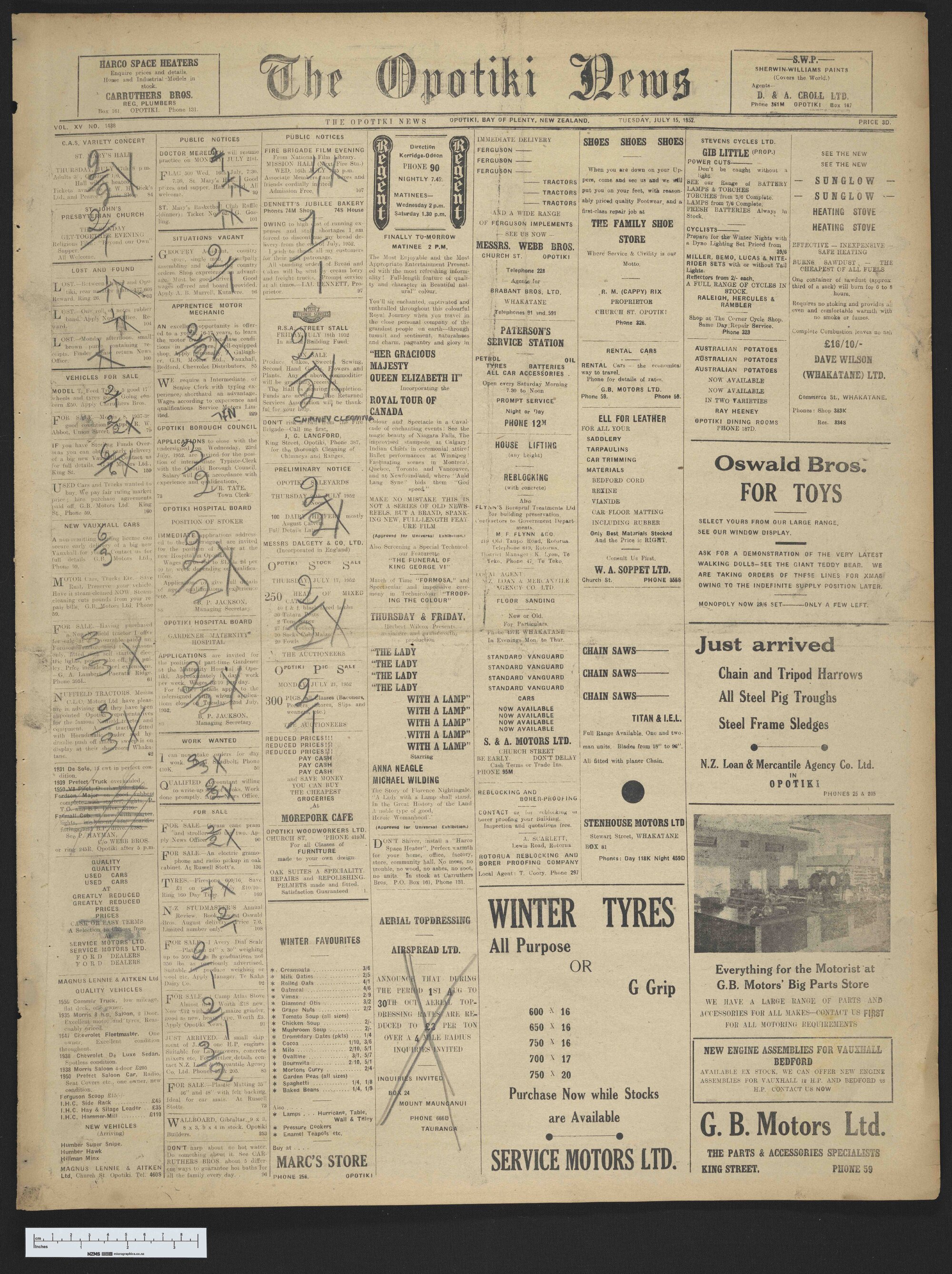 1952-07-15 Opotiki News