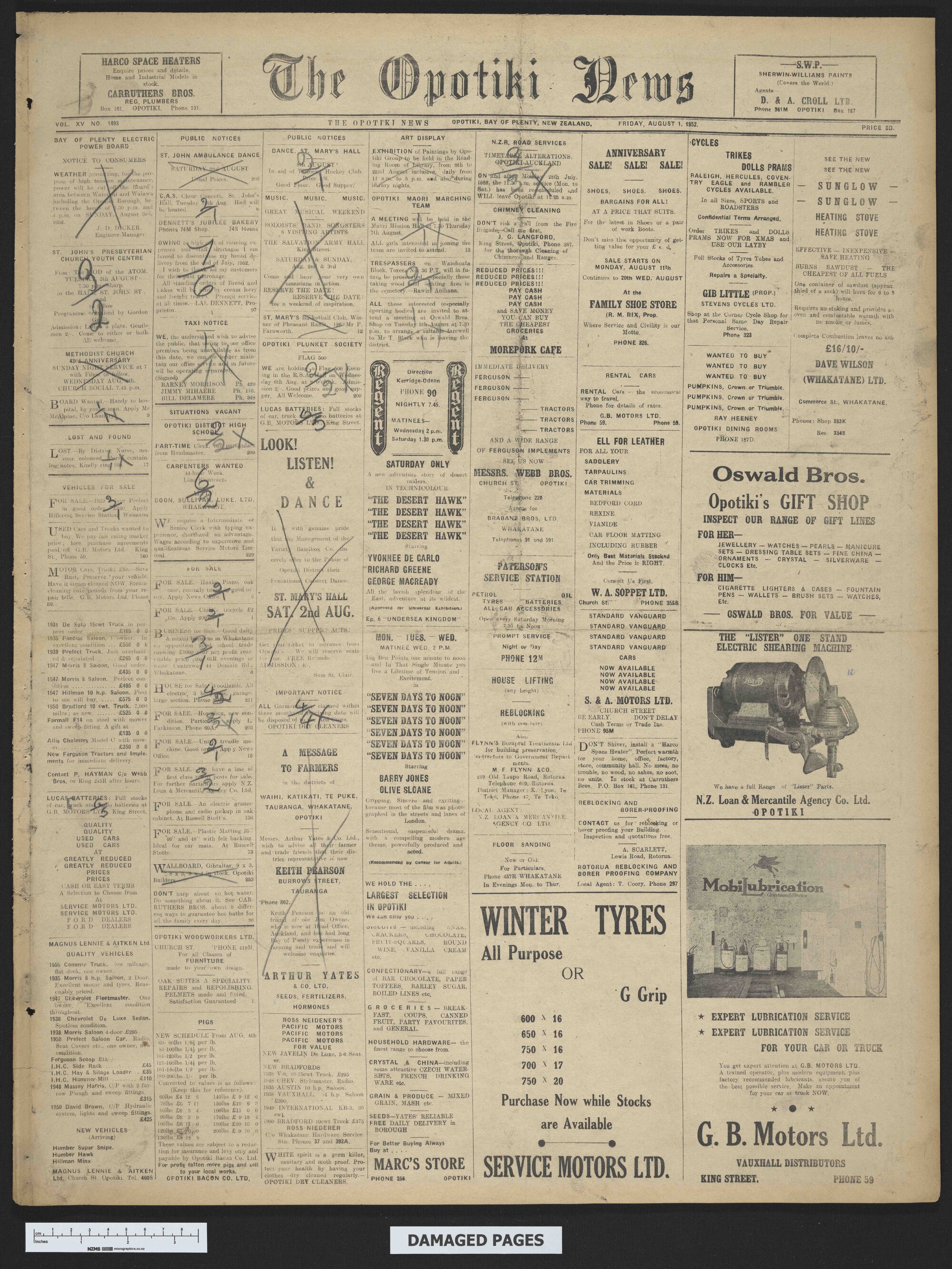 1952-08-01 Opotiki News