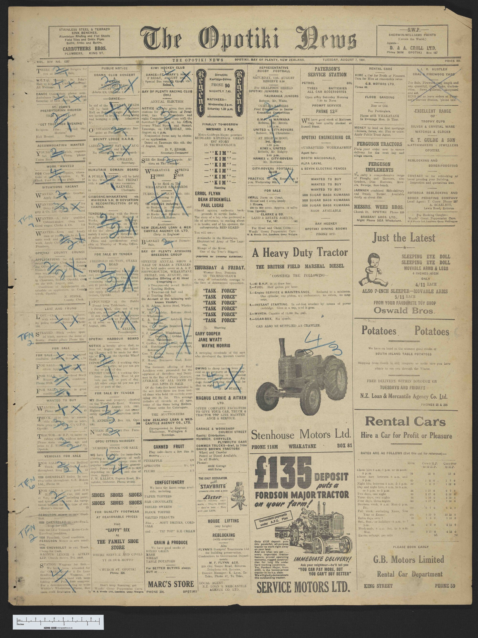 1951-08-07 Opotiki News
