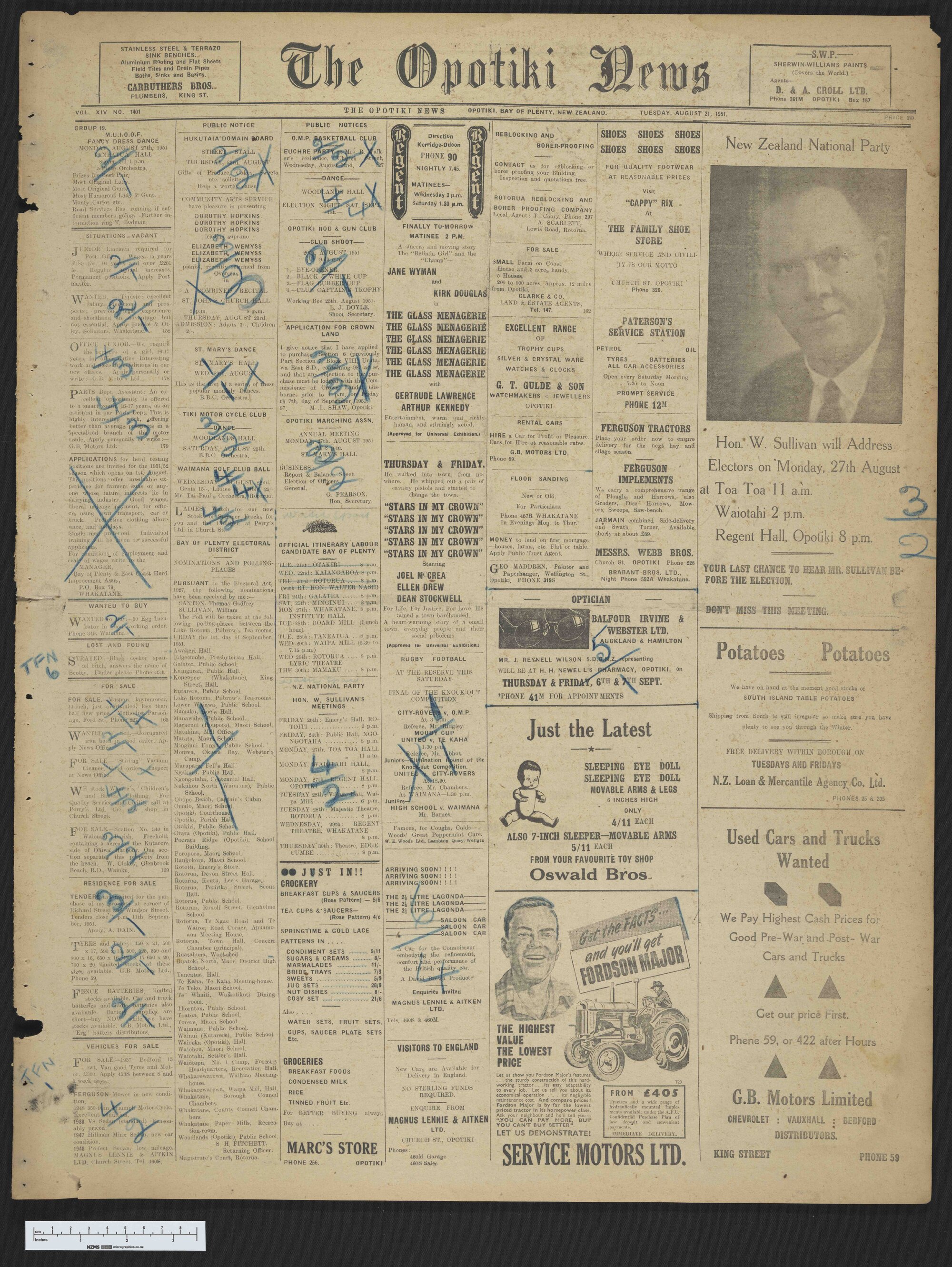 1951-08-21 Opotiki News