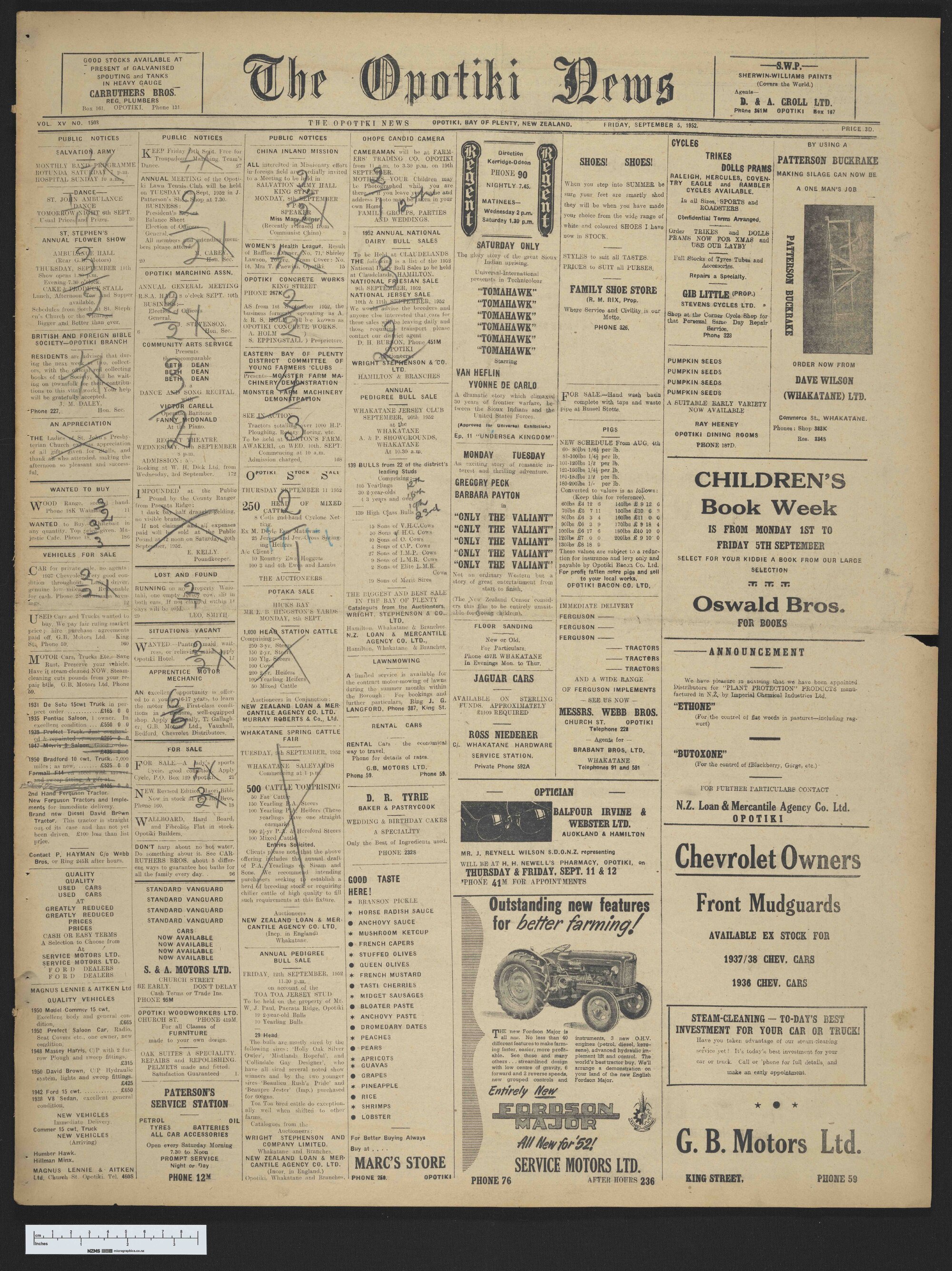 1952-09-05 Opotiki News