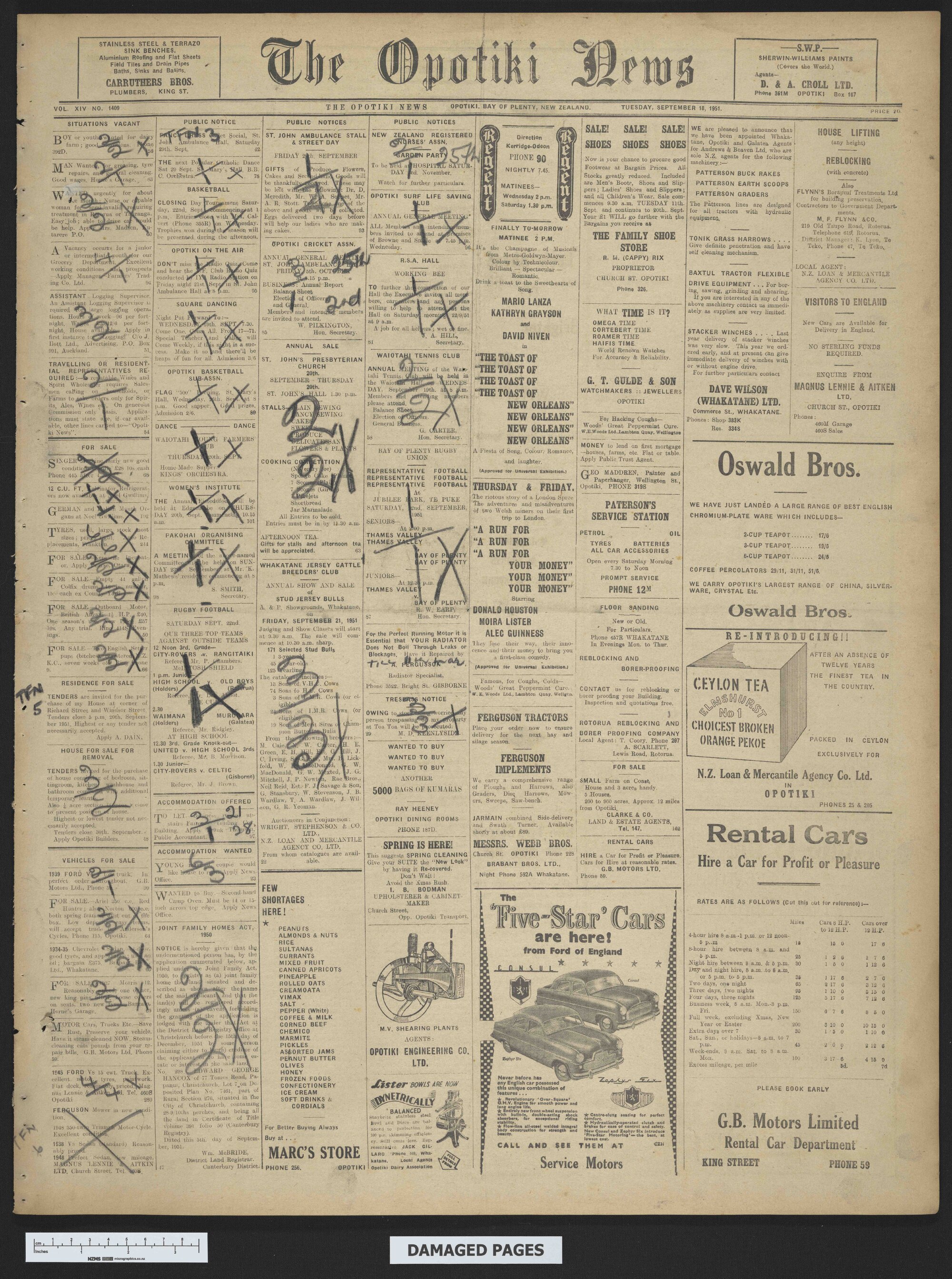 1951-09-18 Opotiki News