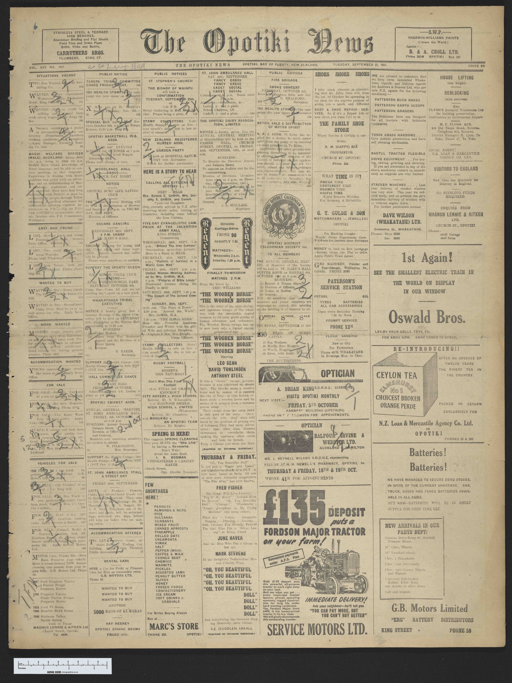 1951-09-25 Opotiki News