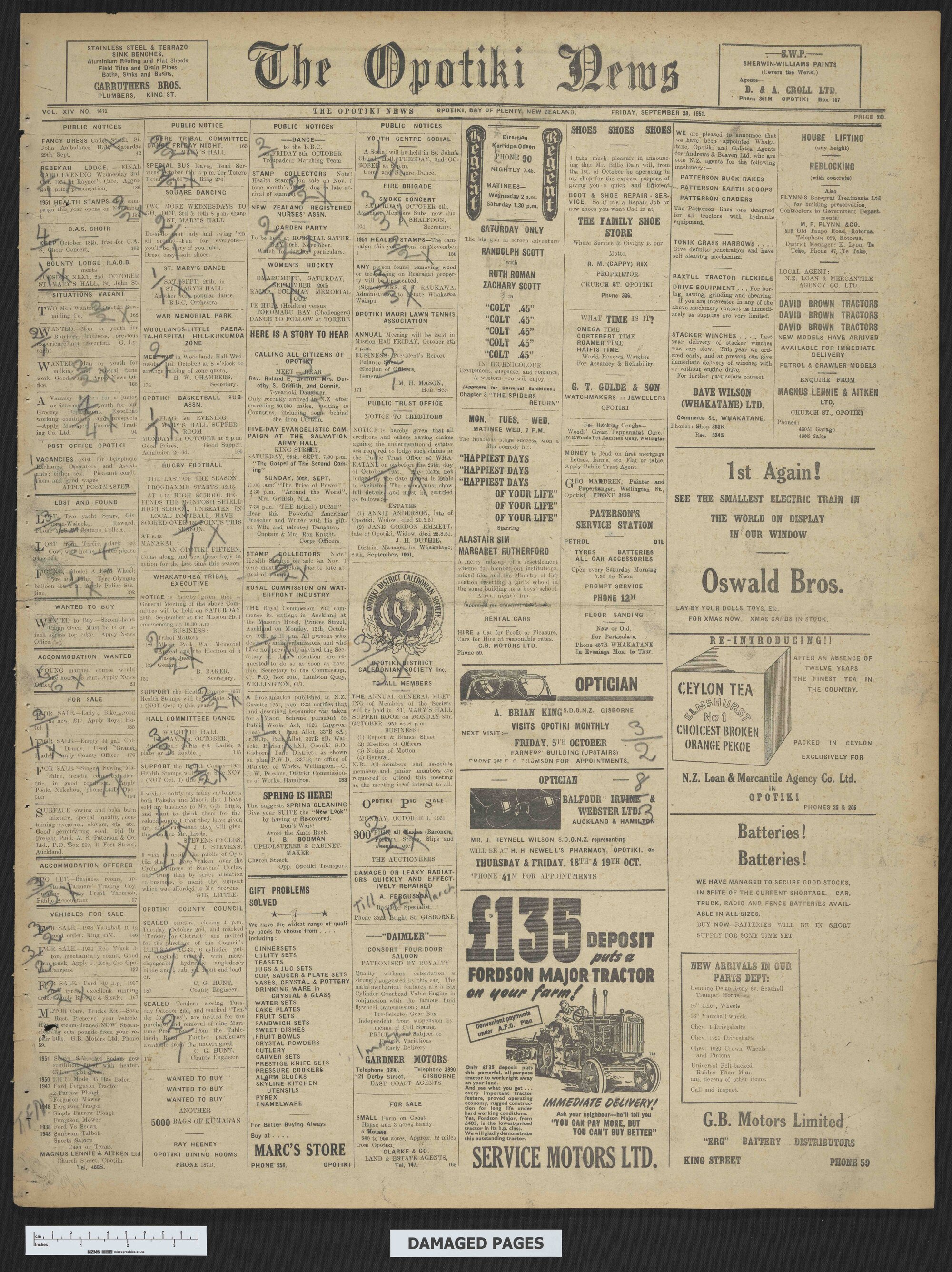 1951-09-28 Opotiki News