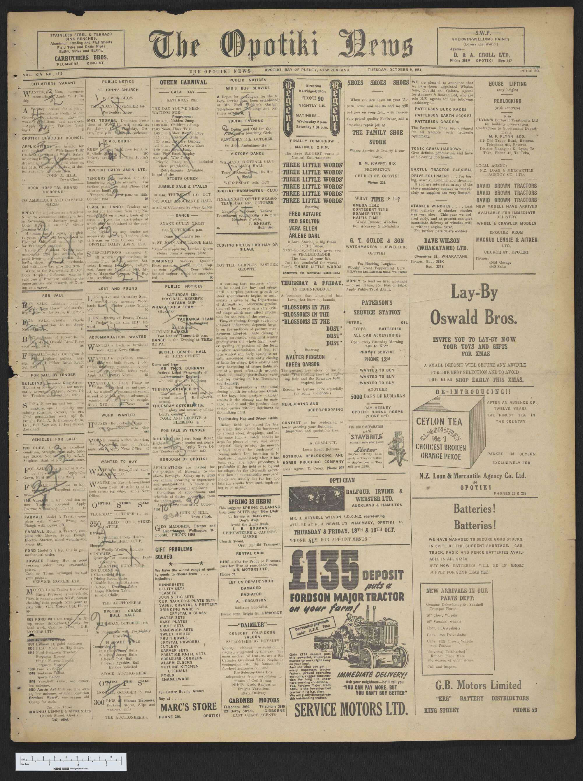 1951-10-09 Opotiki News