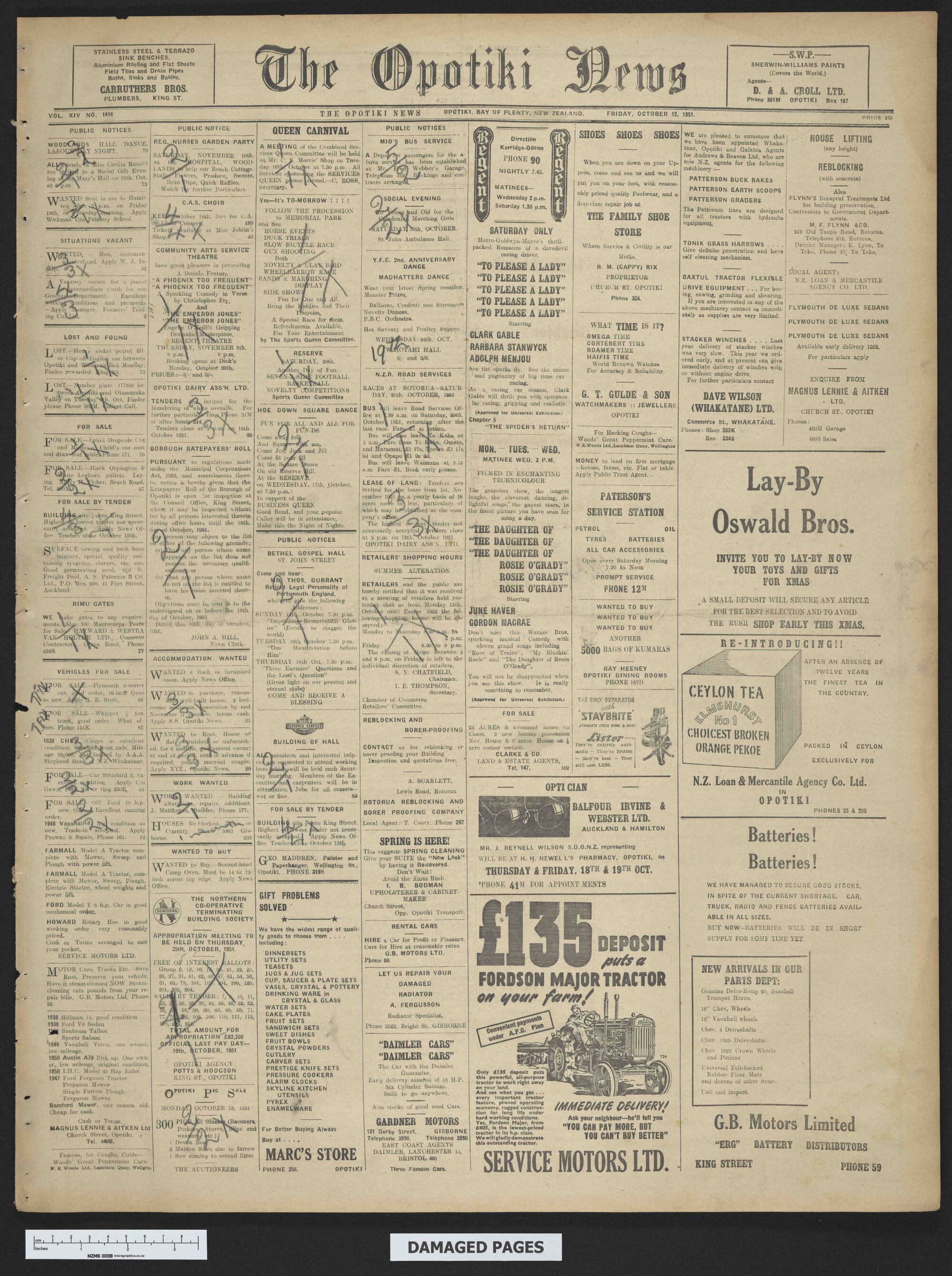 1951-10-12 Opotiki News