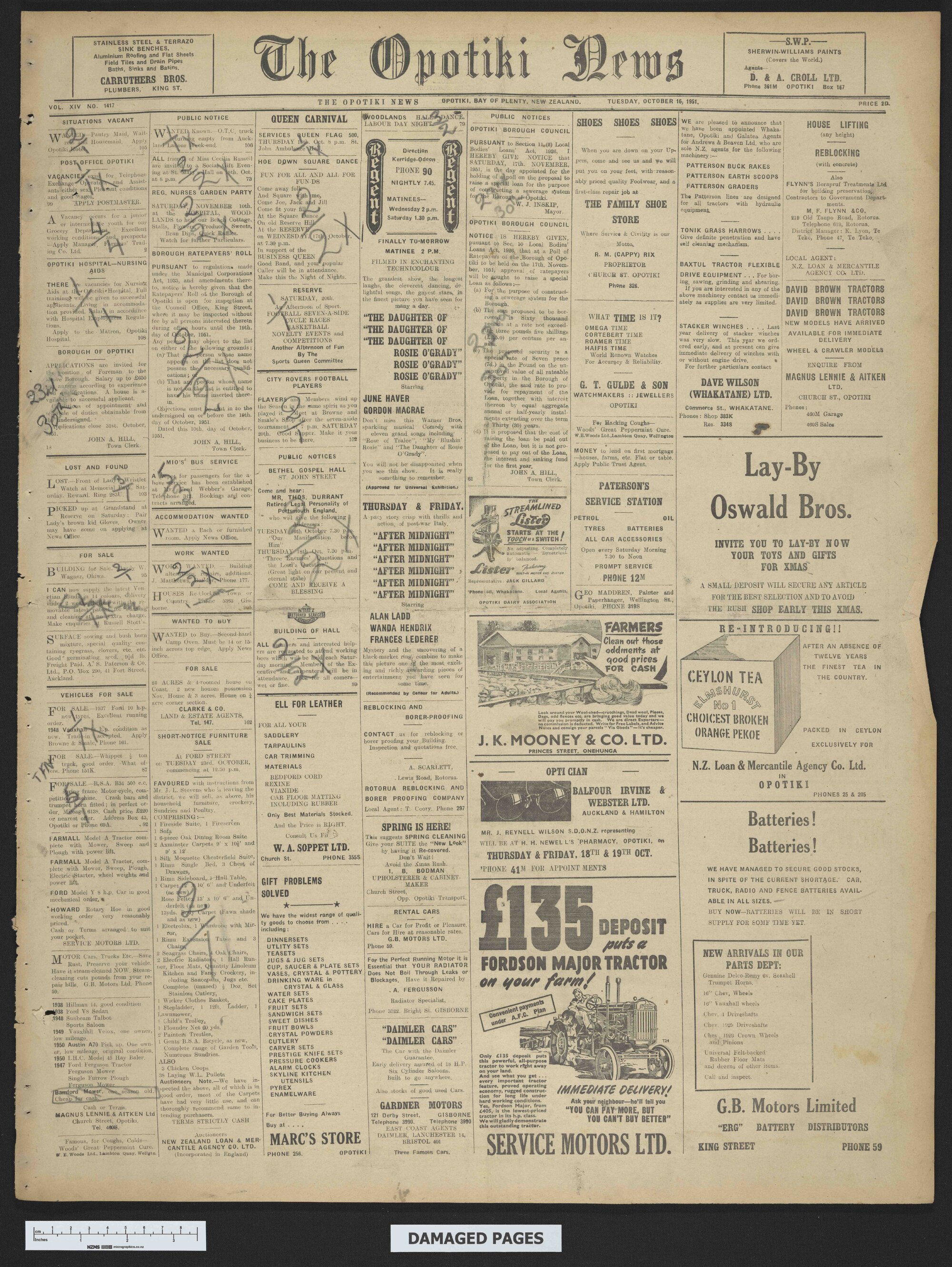 1951-10-16 Opotiki News