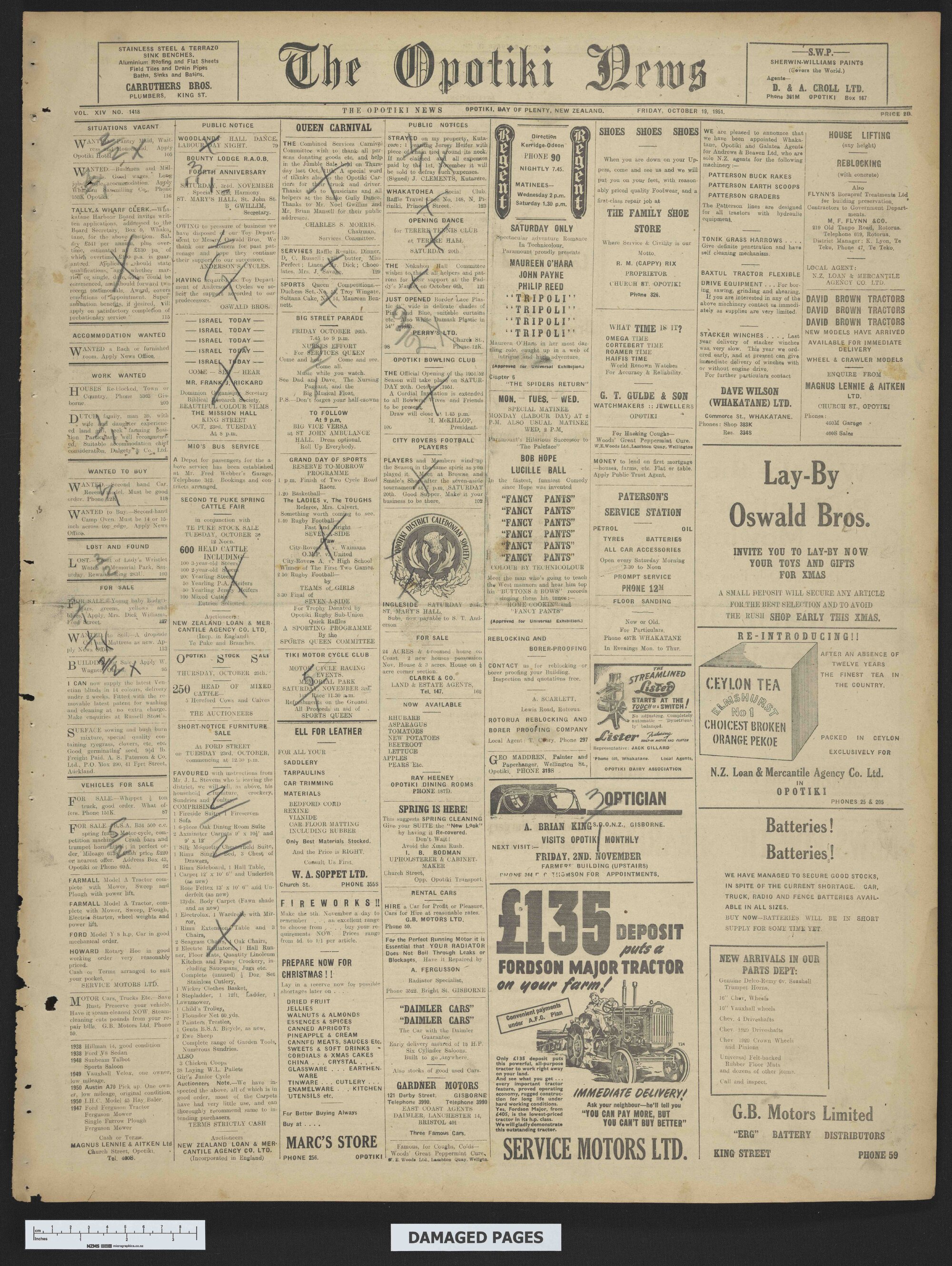 1951-10-19 Opotiki News