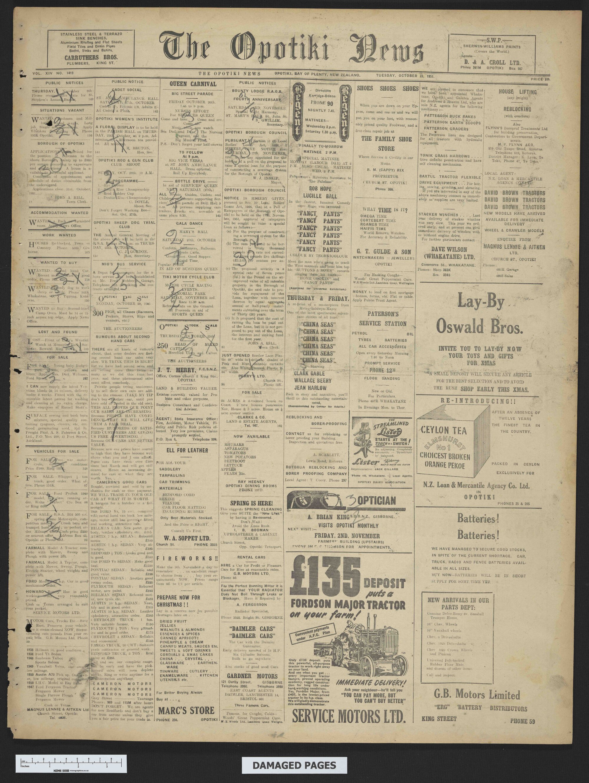 1951-10-23 Opotiki News