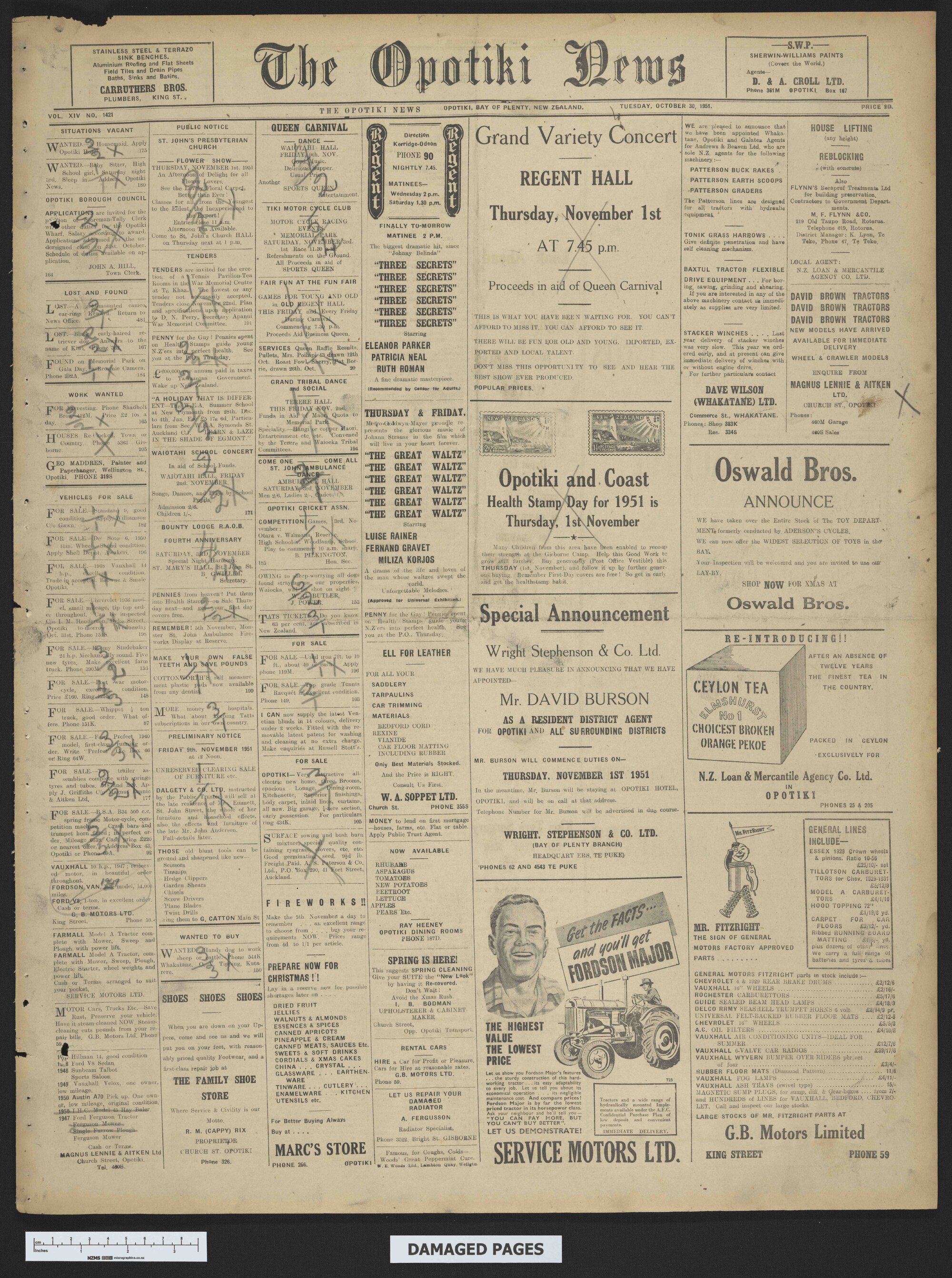 1951-10-30 Opotiki News
