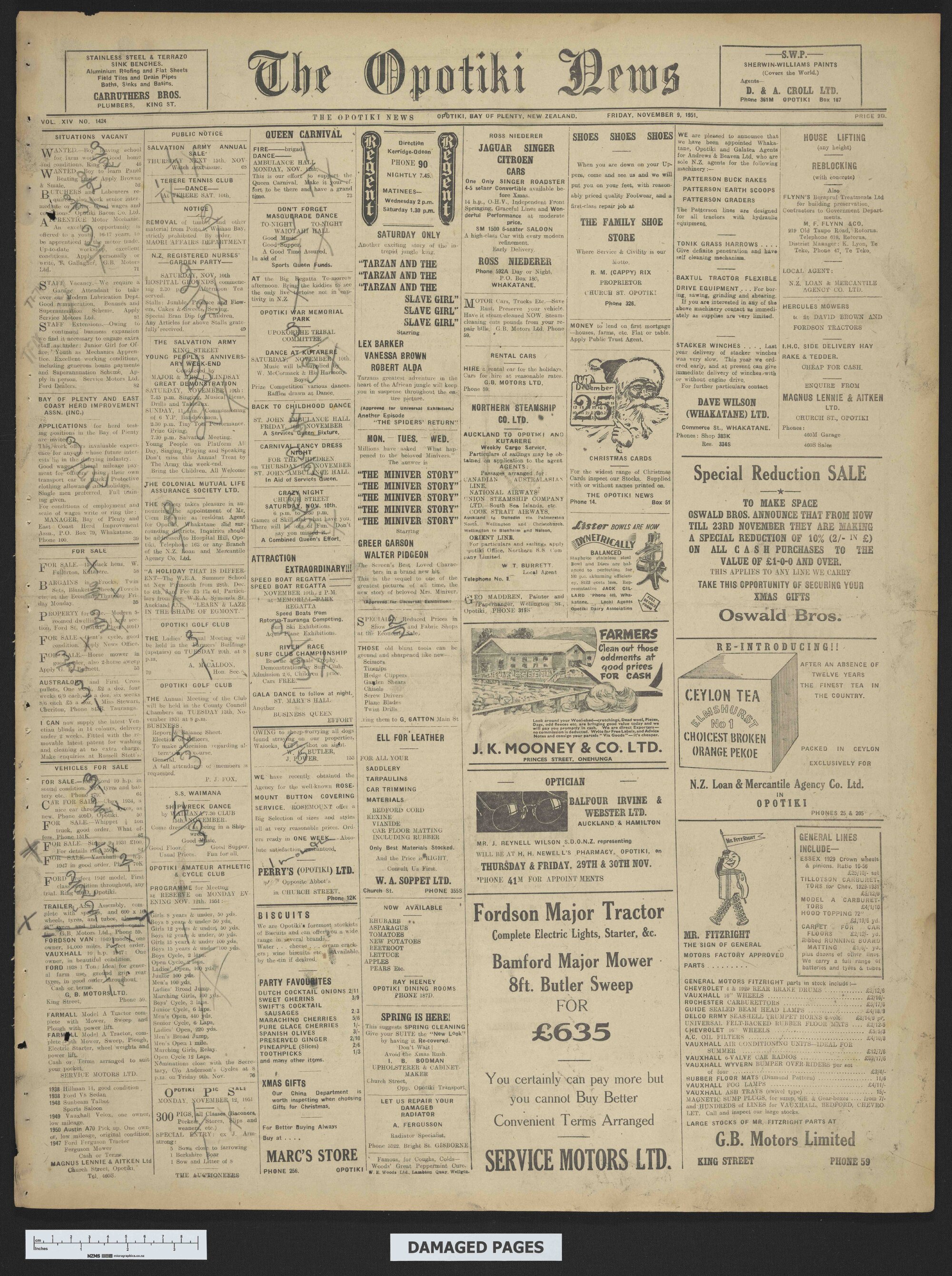 1951-11-09 Opotiki News