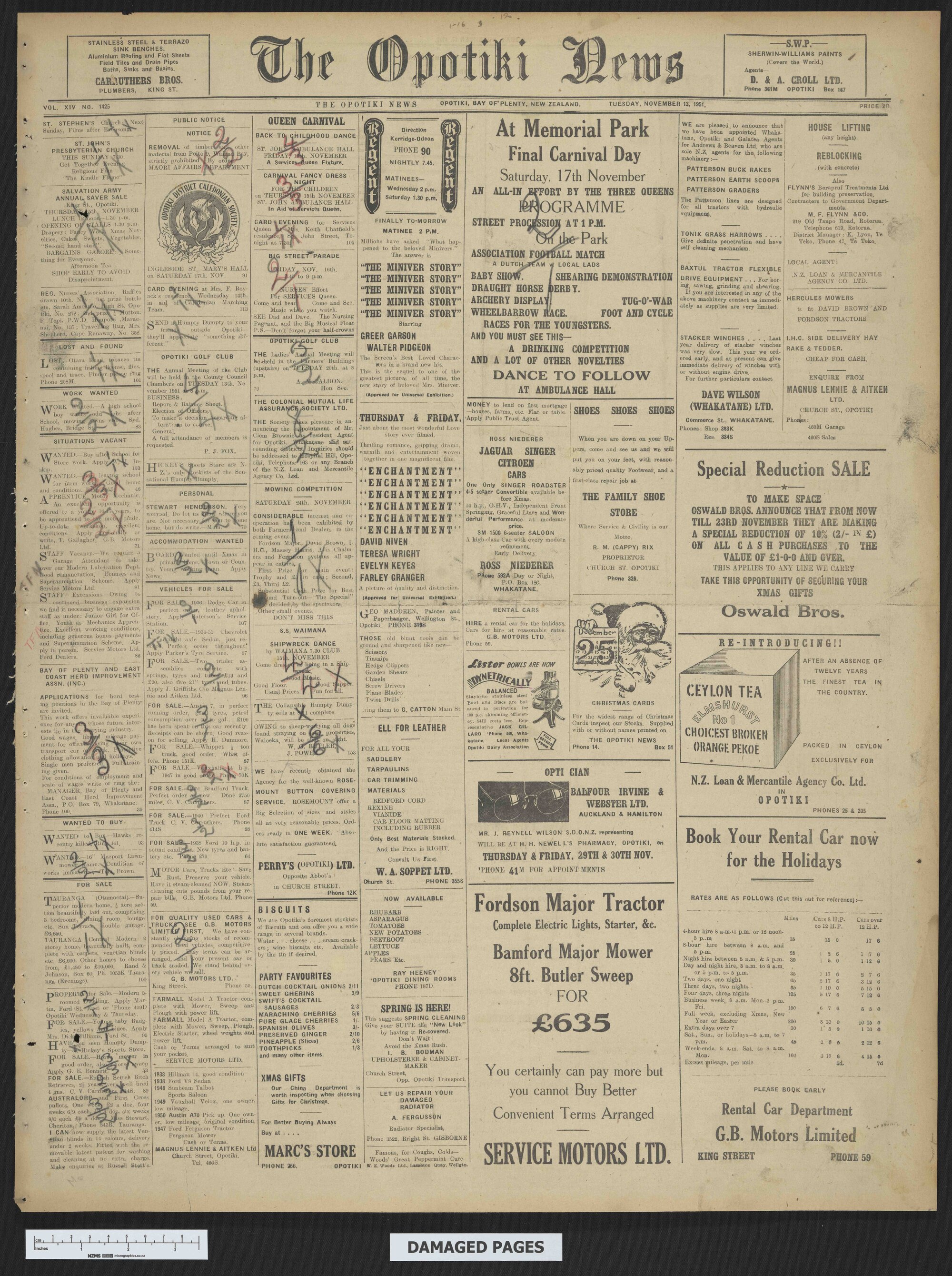 1951-11-13 Opotiki News