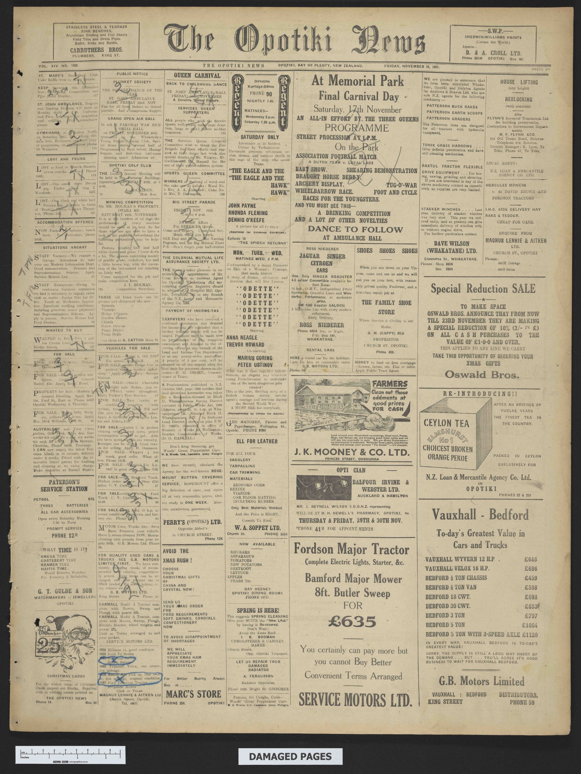 1951-11-16 Opotiki News