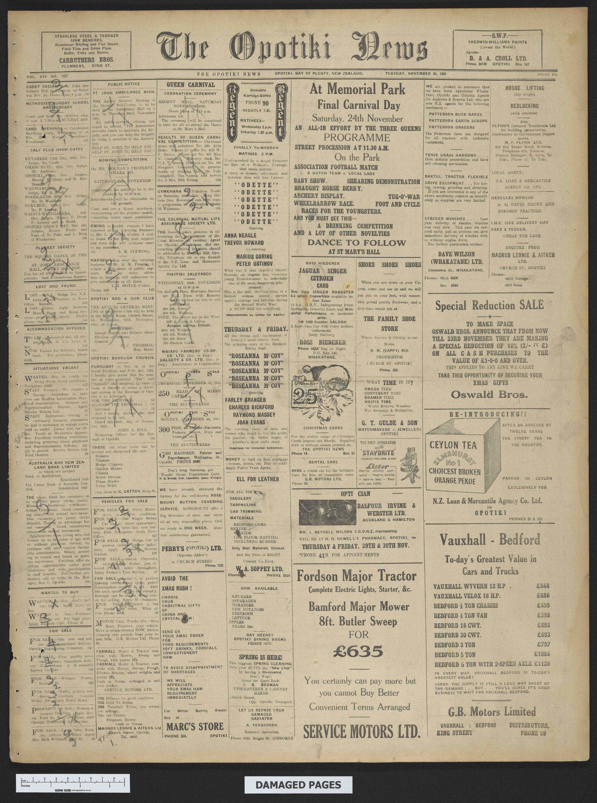 1951-11-20 Opotiki News