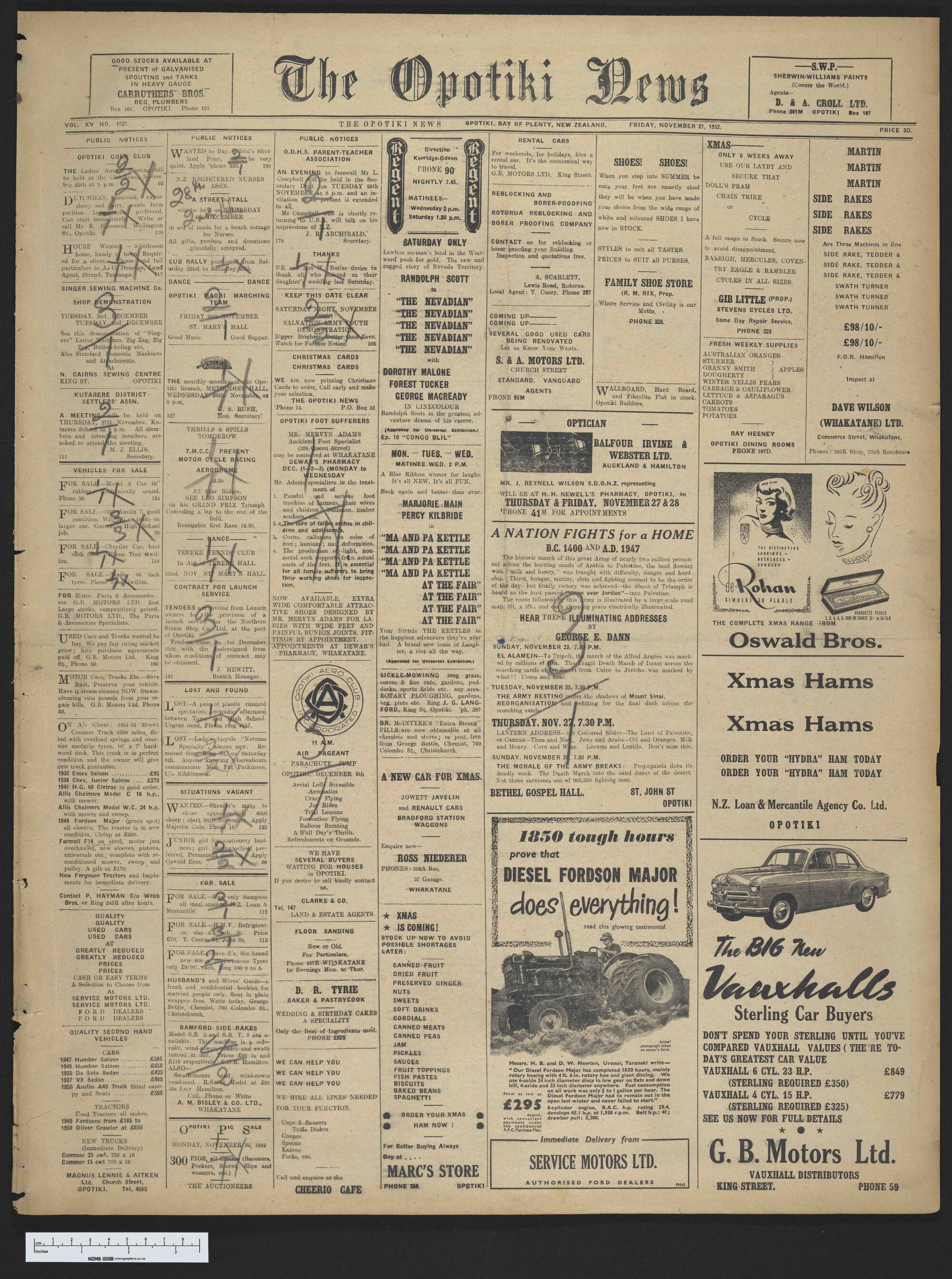 1952-11-21 Opotiki News