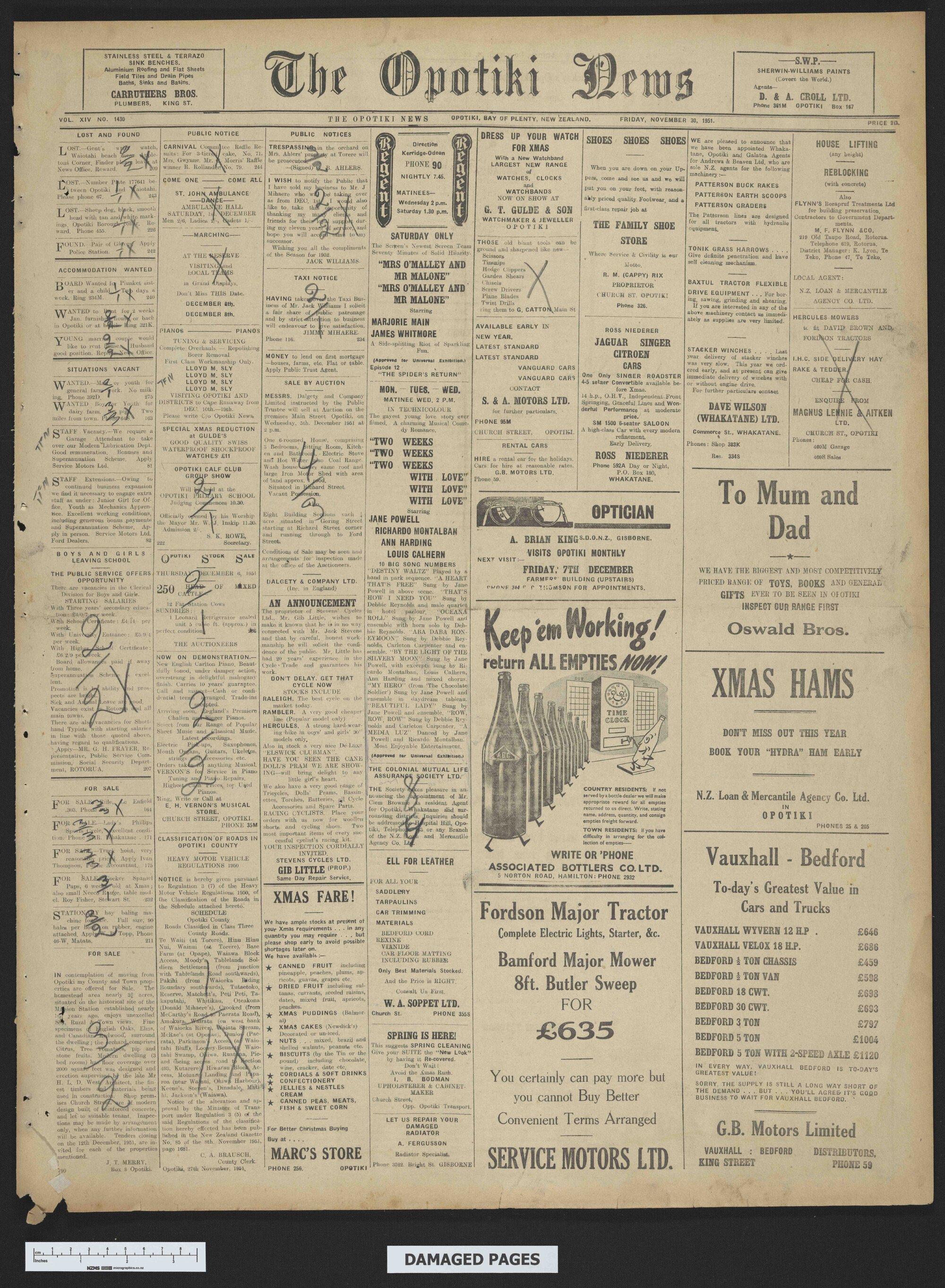 1951-11-30 Opotiki News