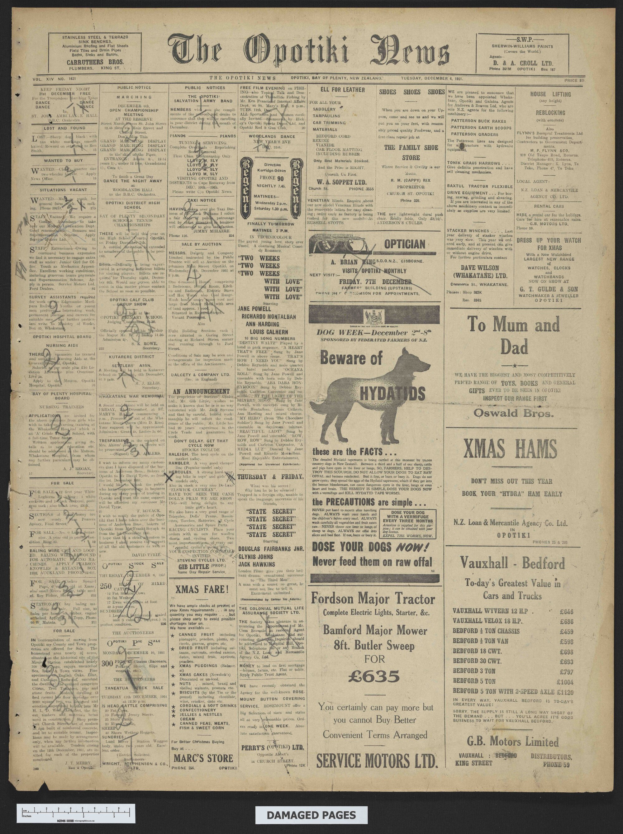 1951-12-04 Opotiki News