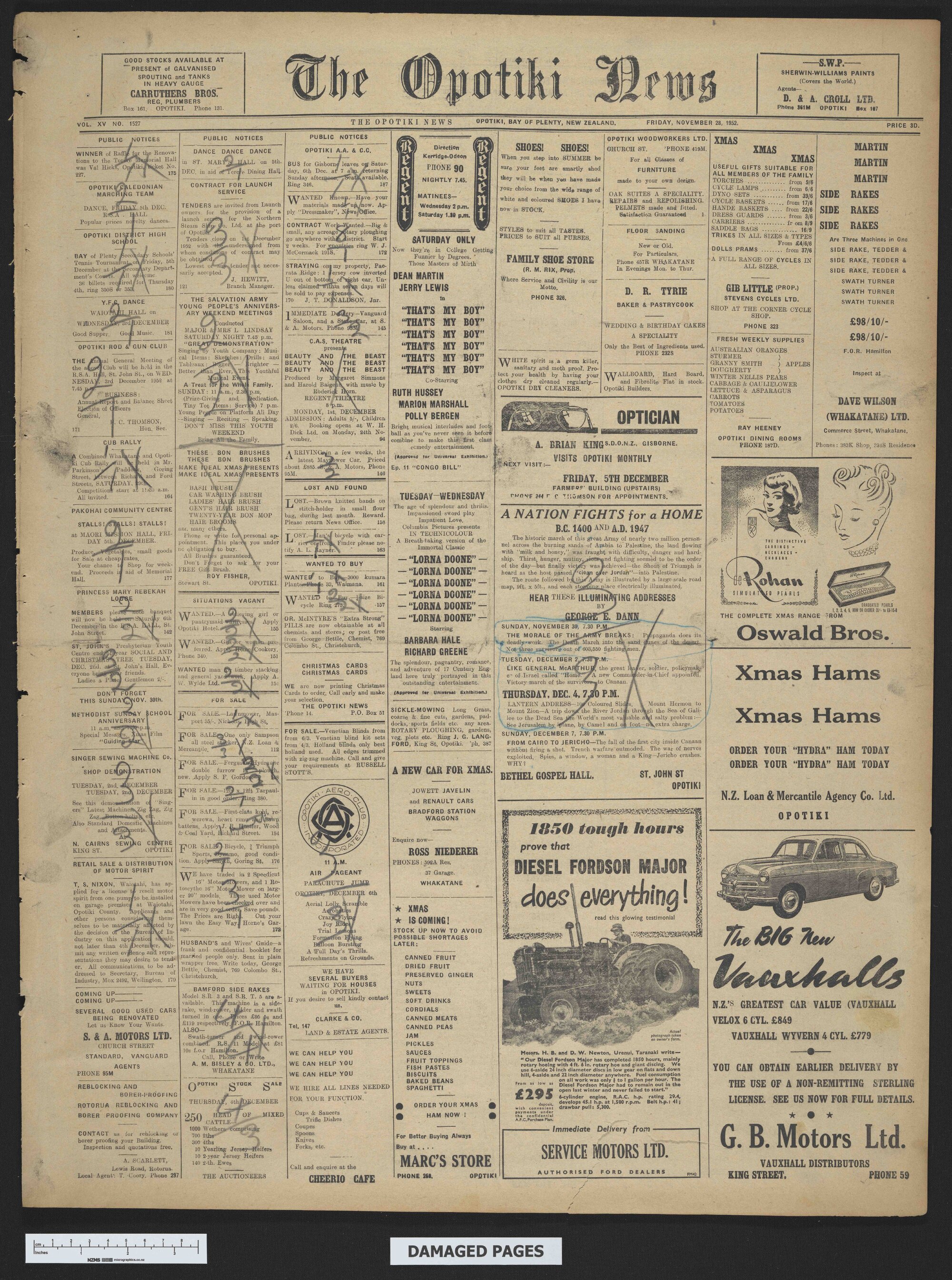 1952-11-28 Opotiki News