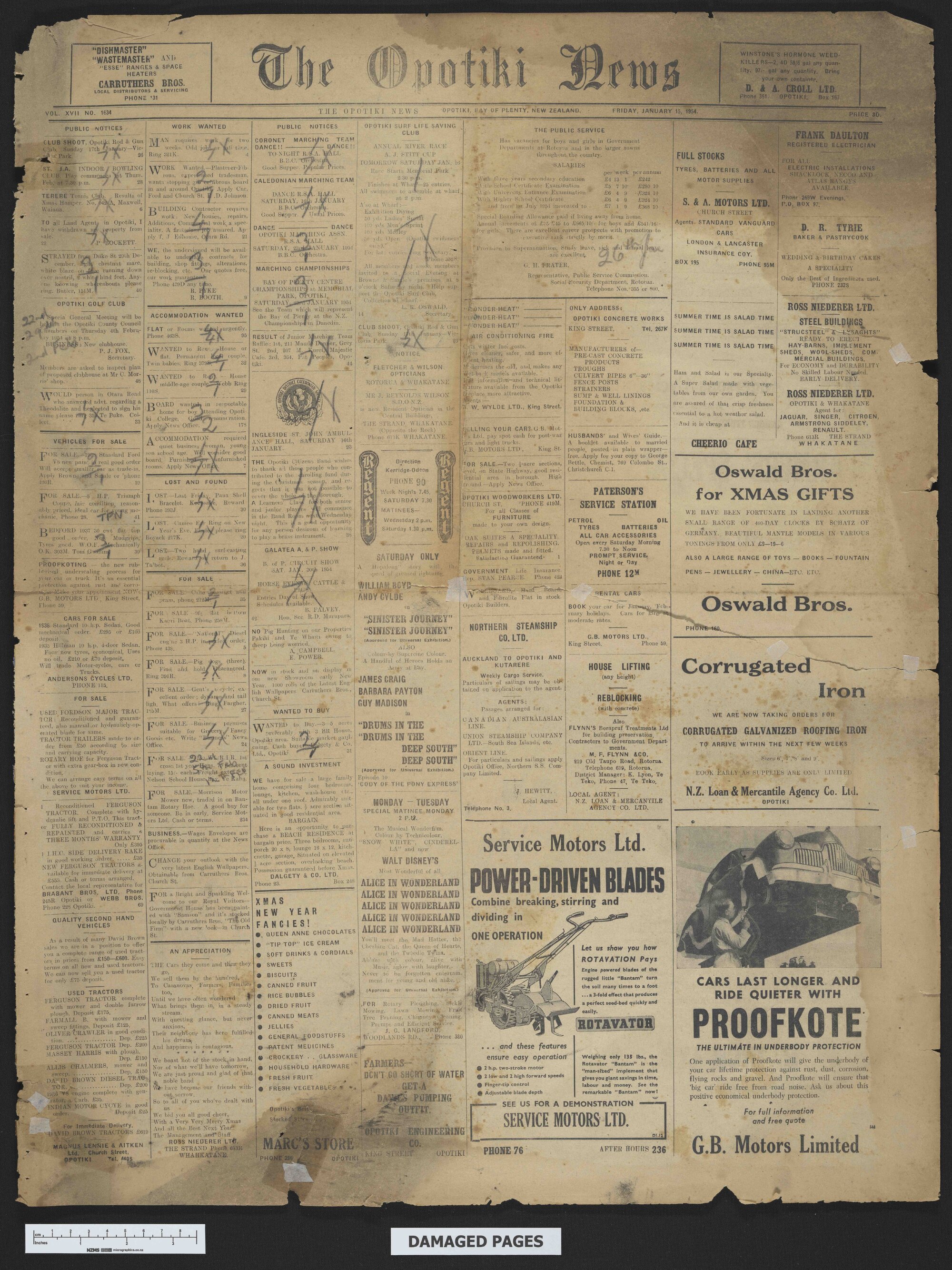1954-01-15 Opotiki News