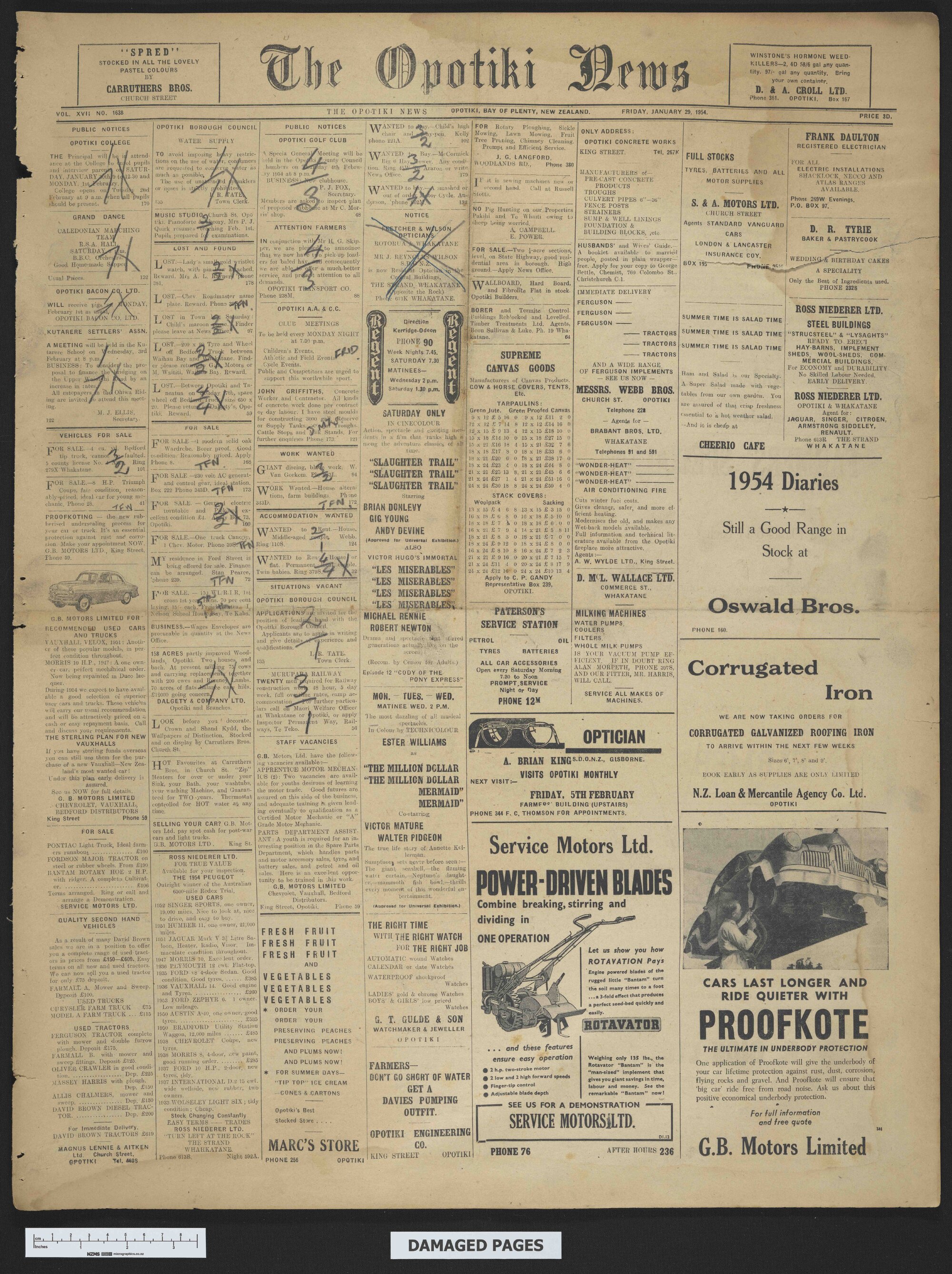 1954-01-29 Opotiki News