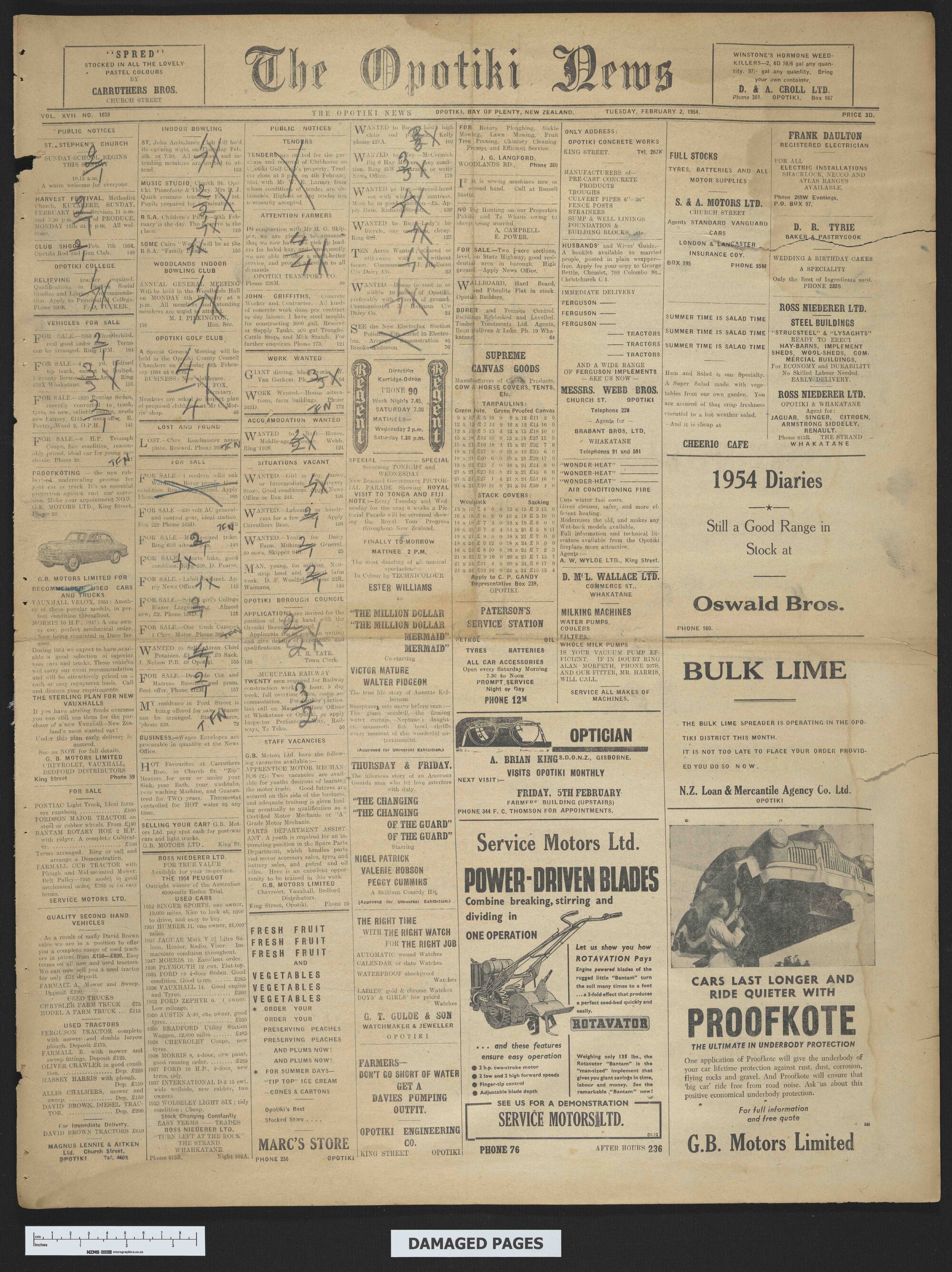 1954-02-02 Opotiki News
