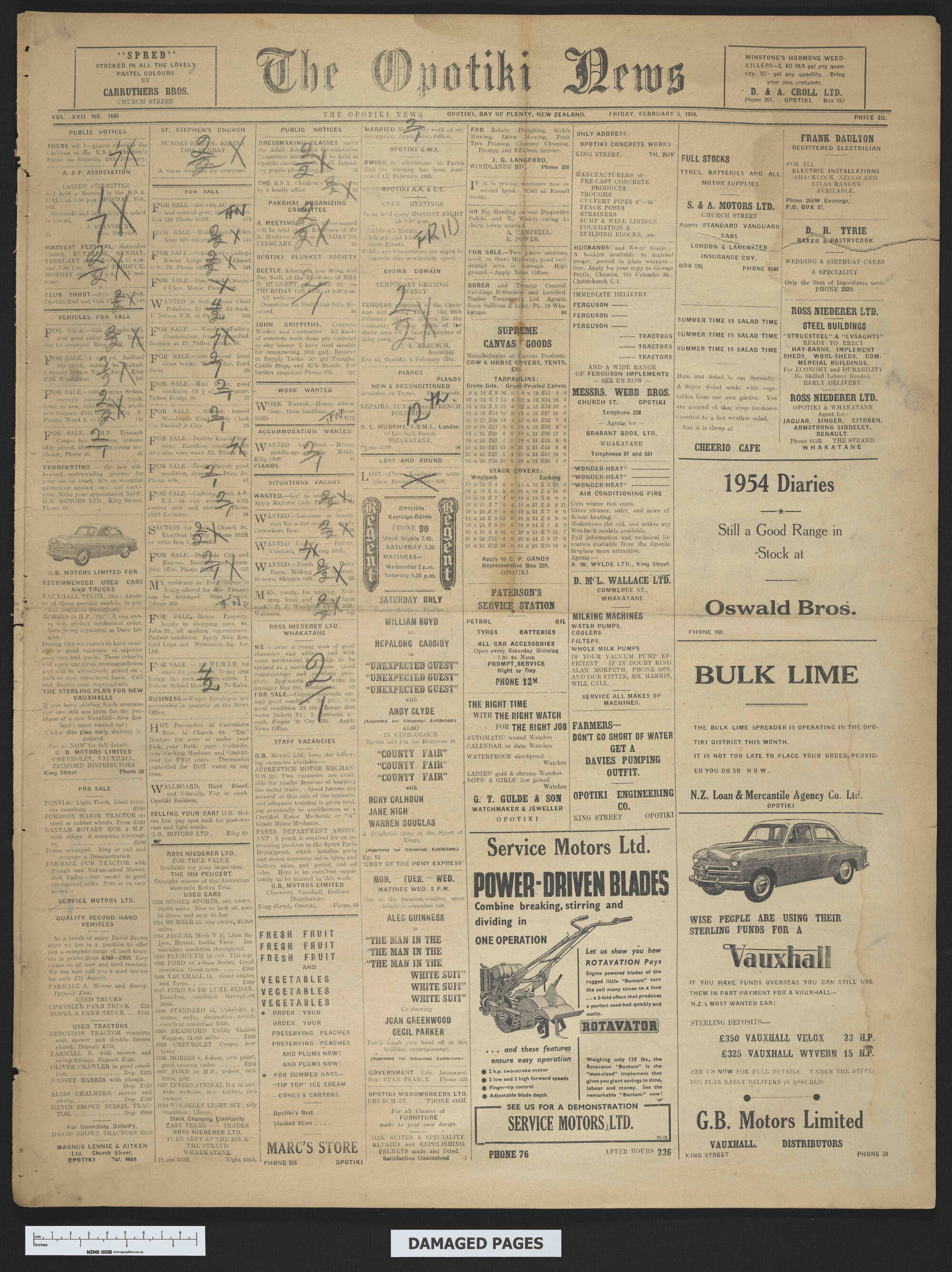 1954-02-05 Opotiki News