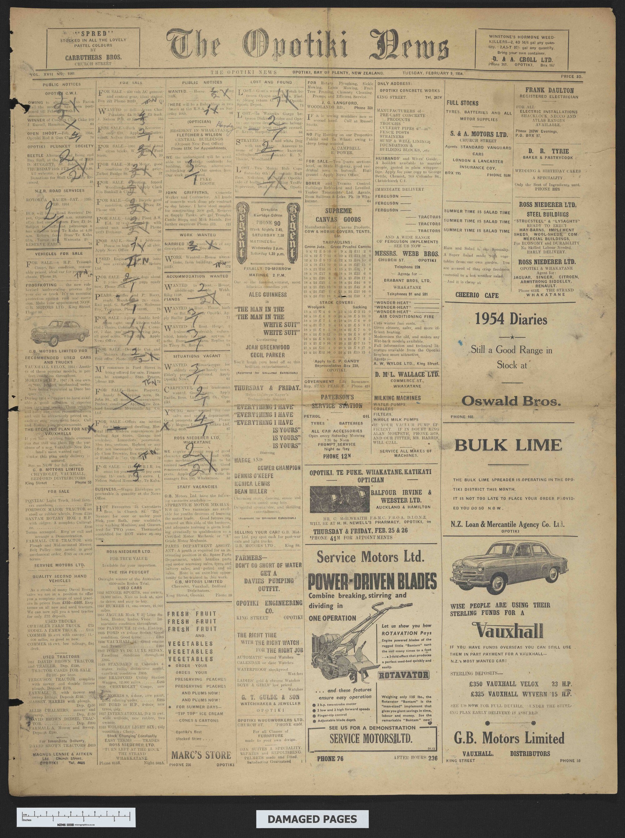 1954-02-09 Opotiki News