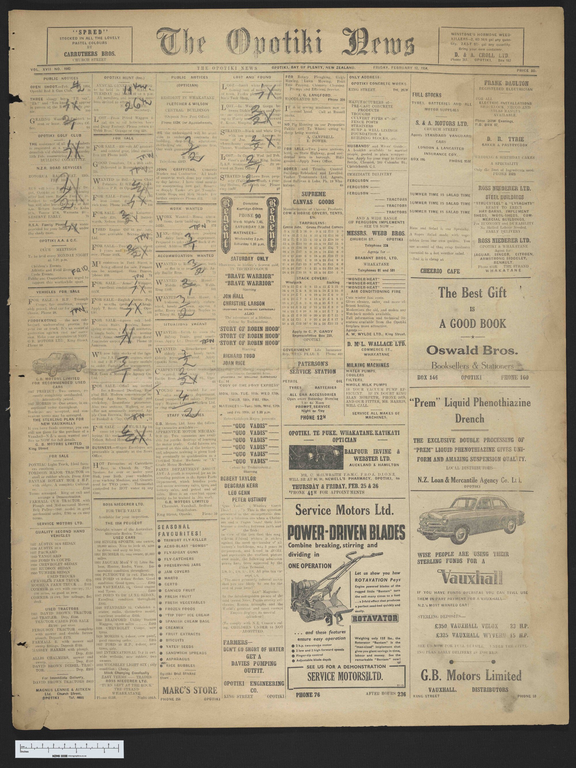 1954-02-12 Opotiki News