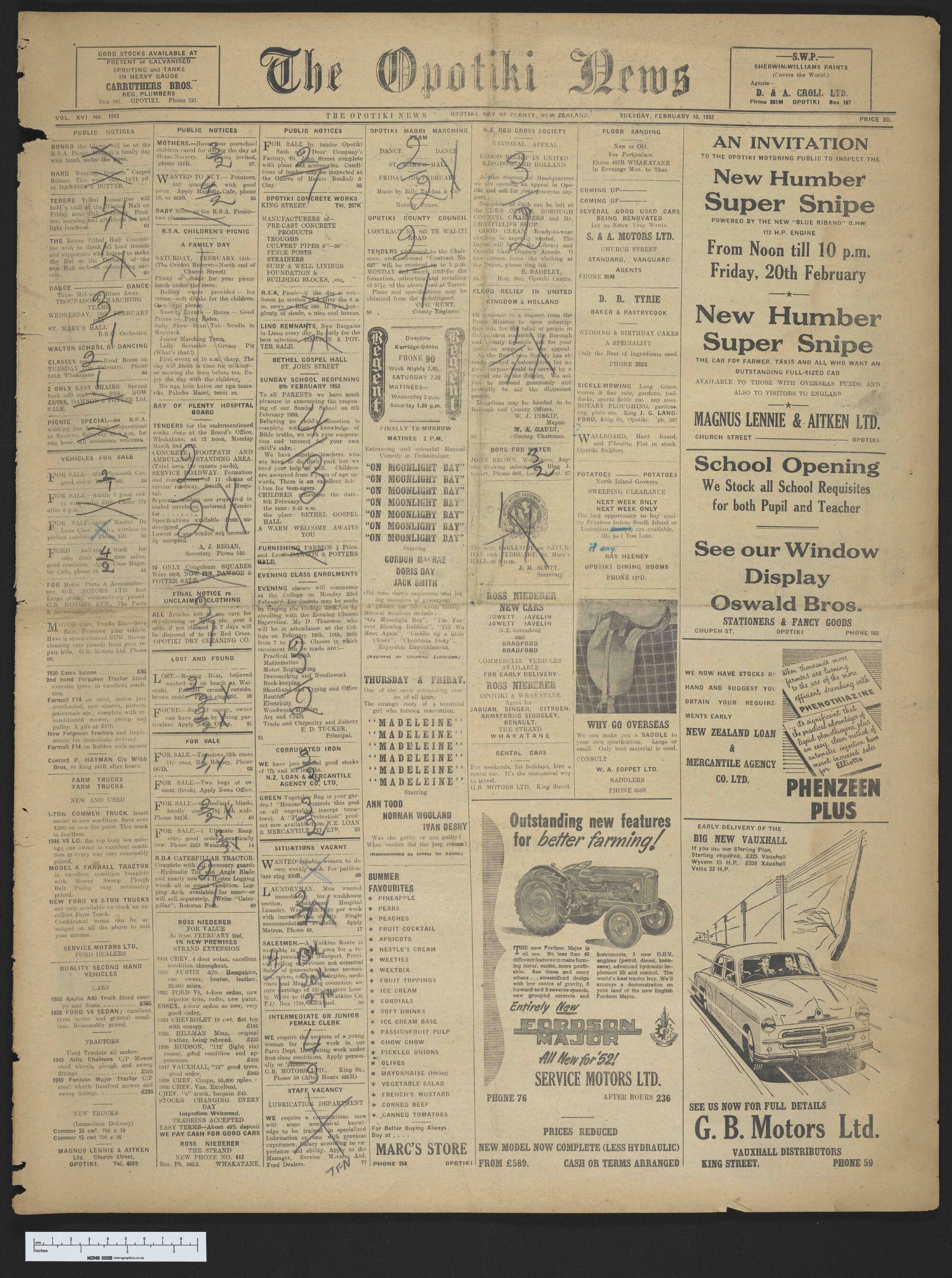 1953-02-10 Opotiki News