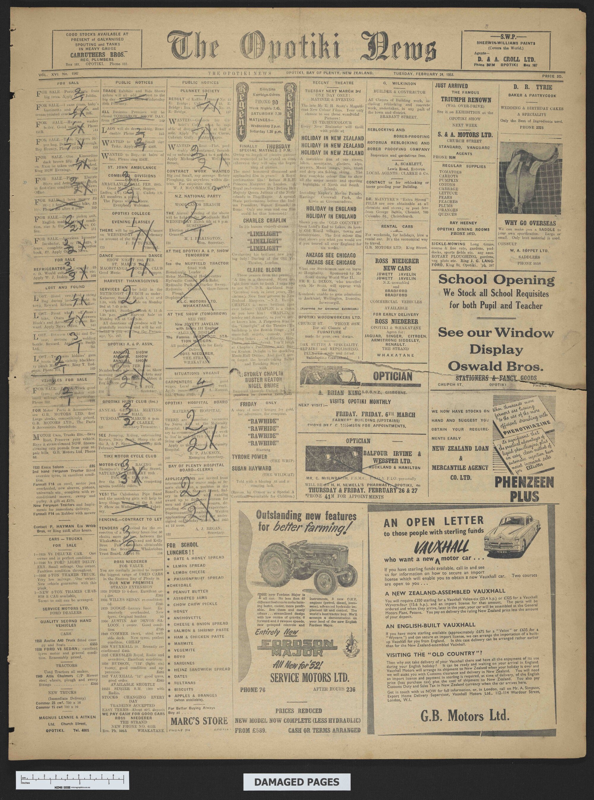 1953-02-24 Opotiki News