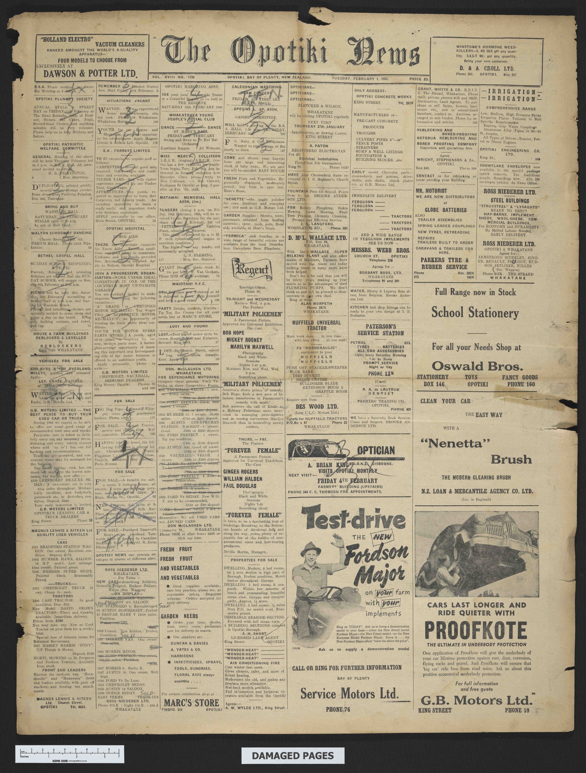 1955-02-01 Opotiki News