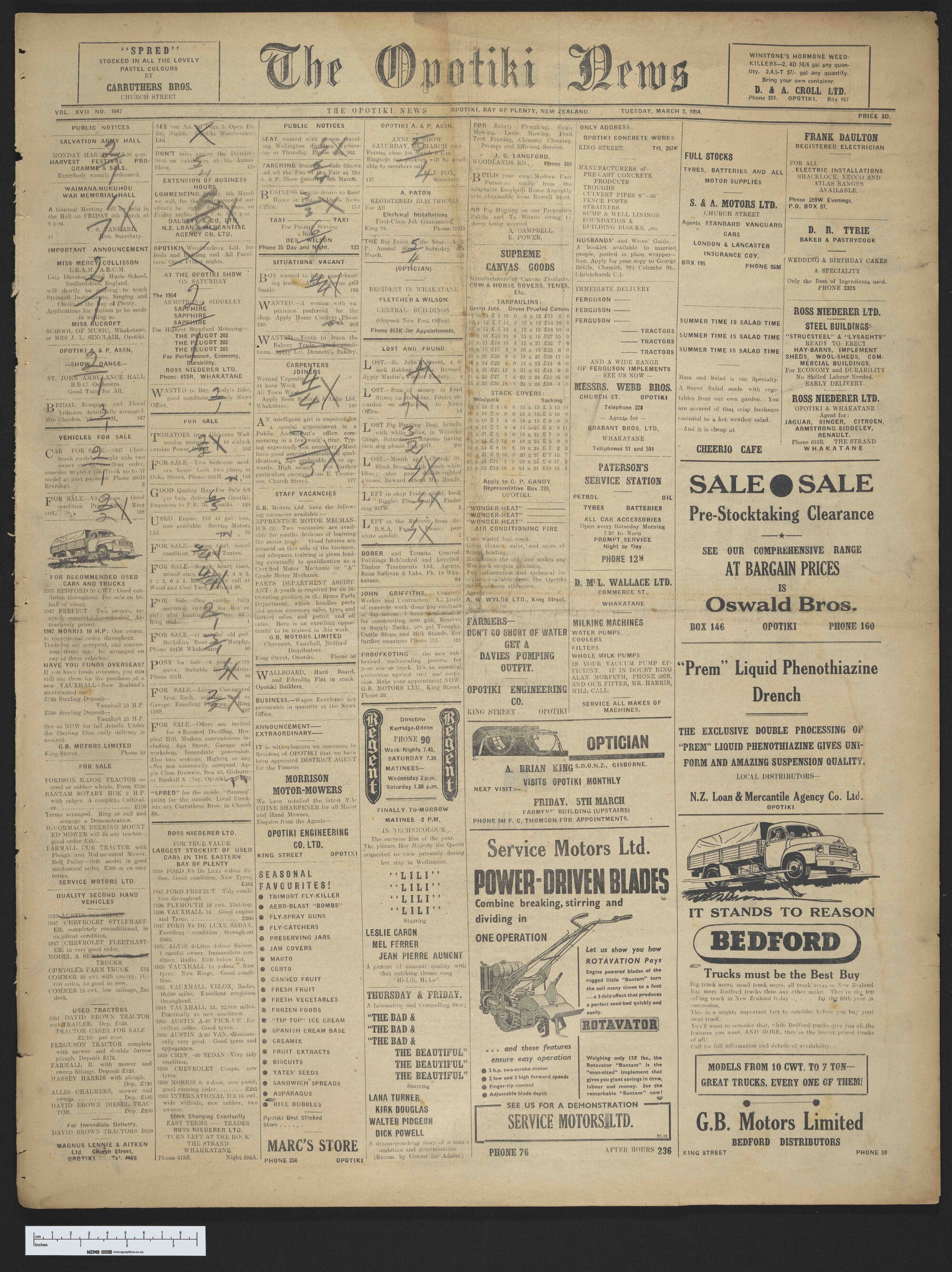 1954-03-02 Opotiki News