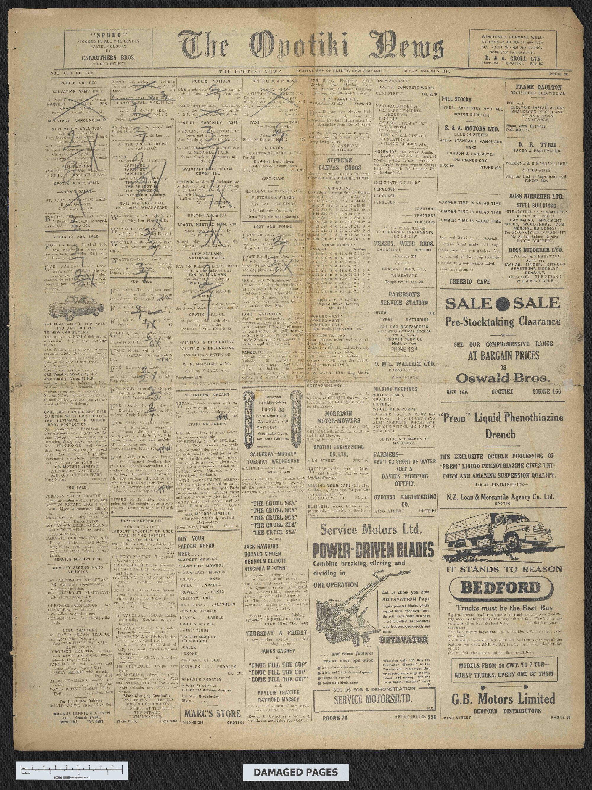 1954-03-05 Opotiki News