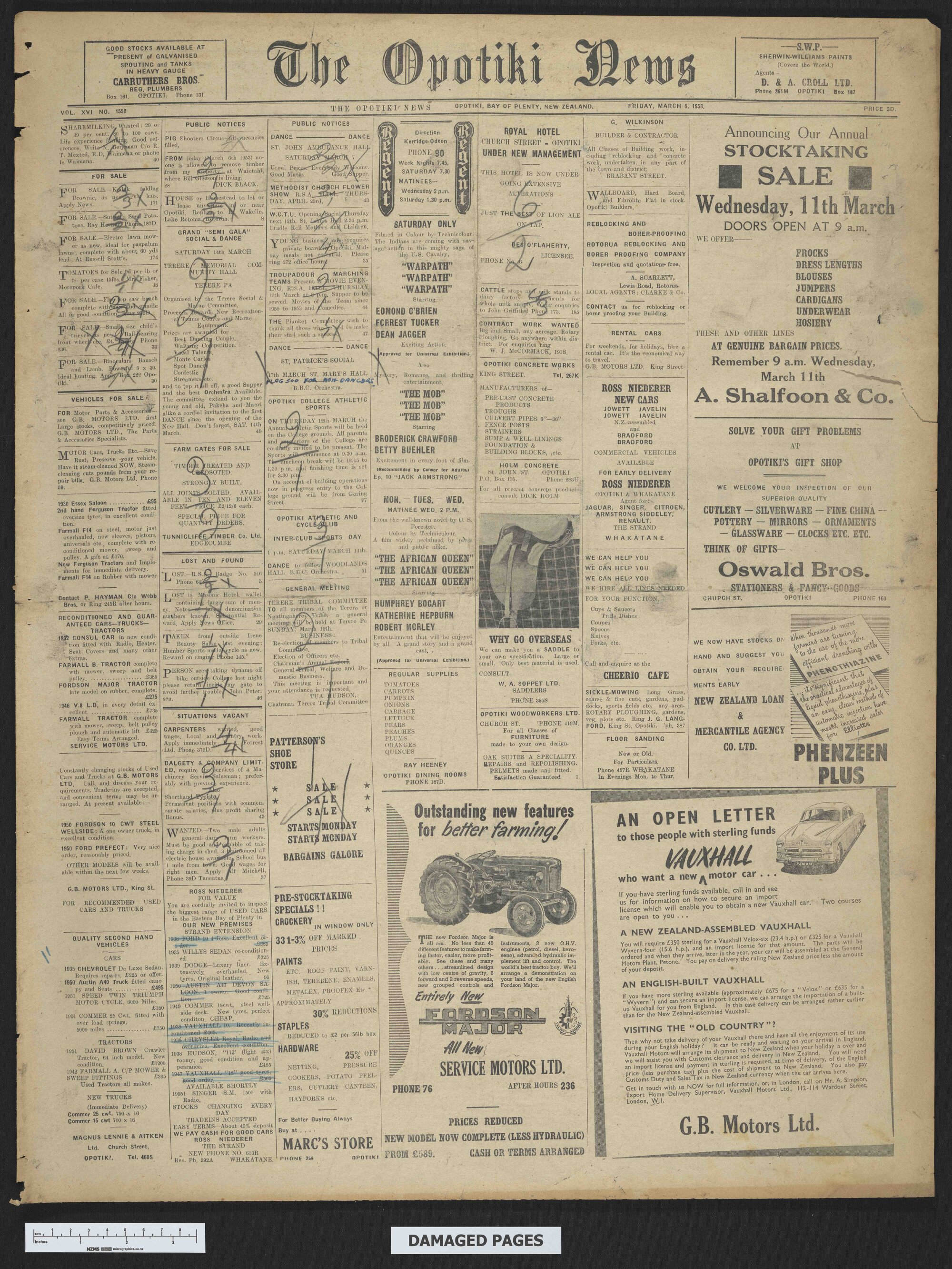 1953-03-06 Opotiki News