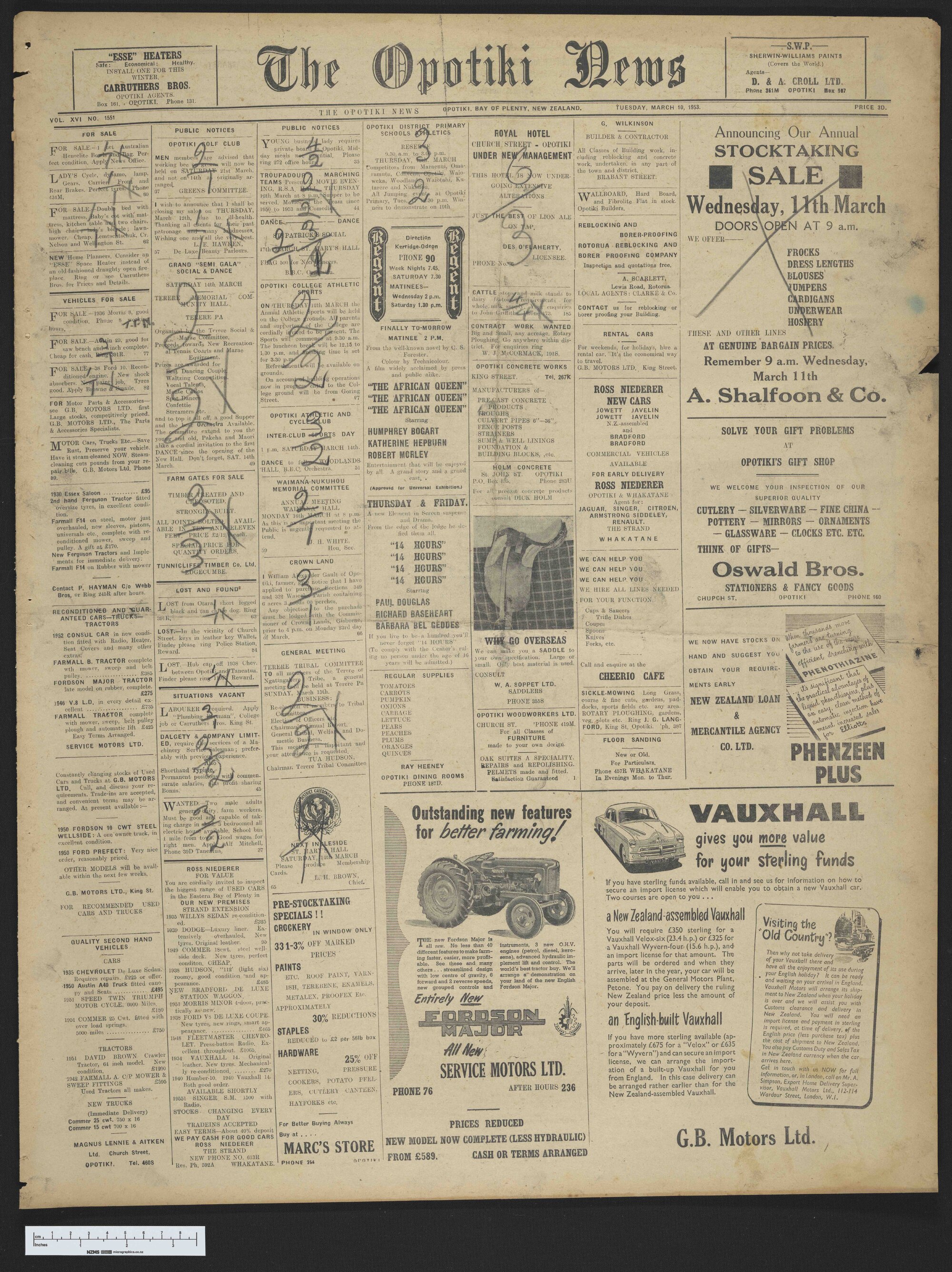 1953-03-10 Opotiki News
