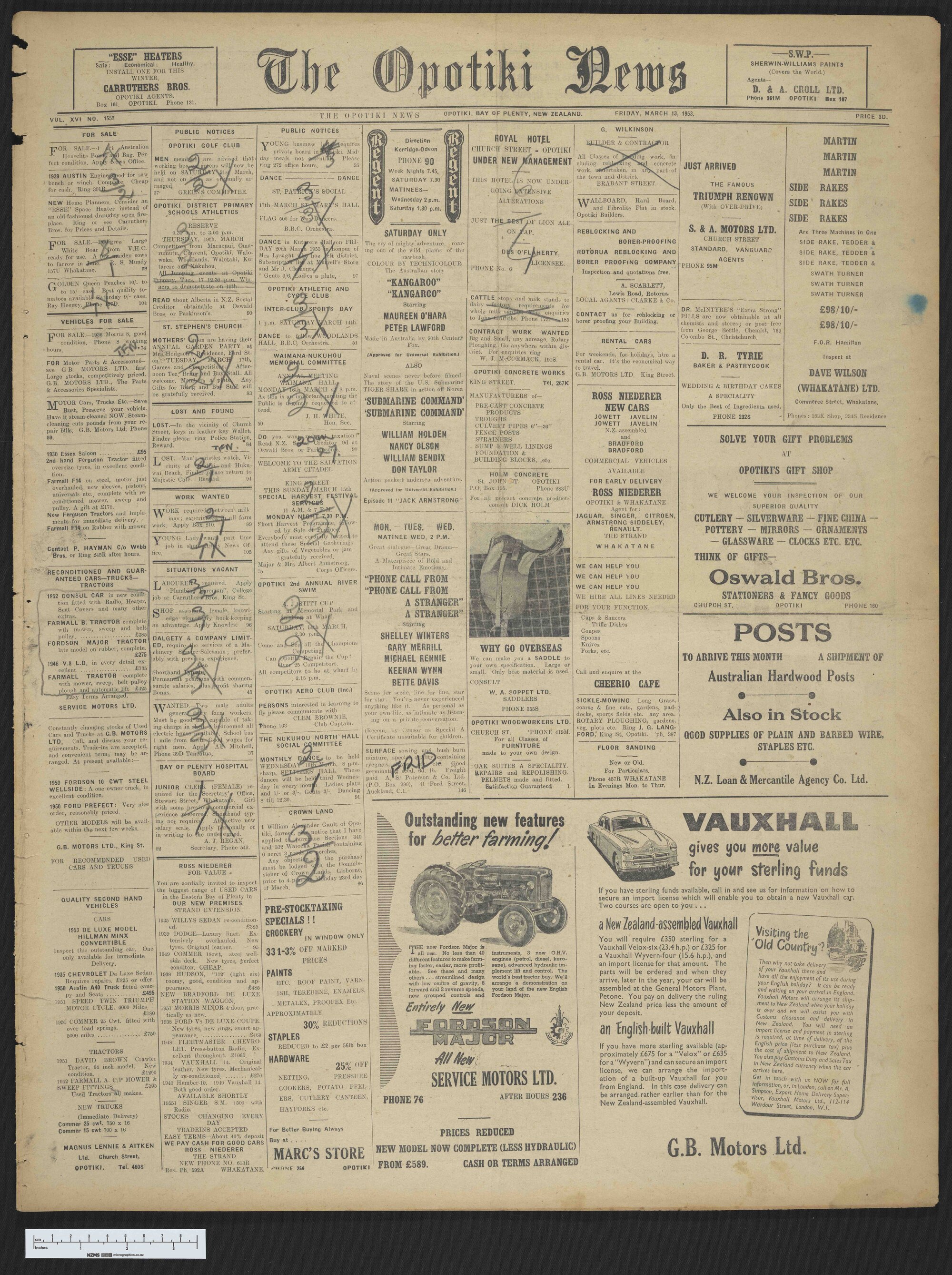 1953-03-13 Opotiki News