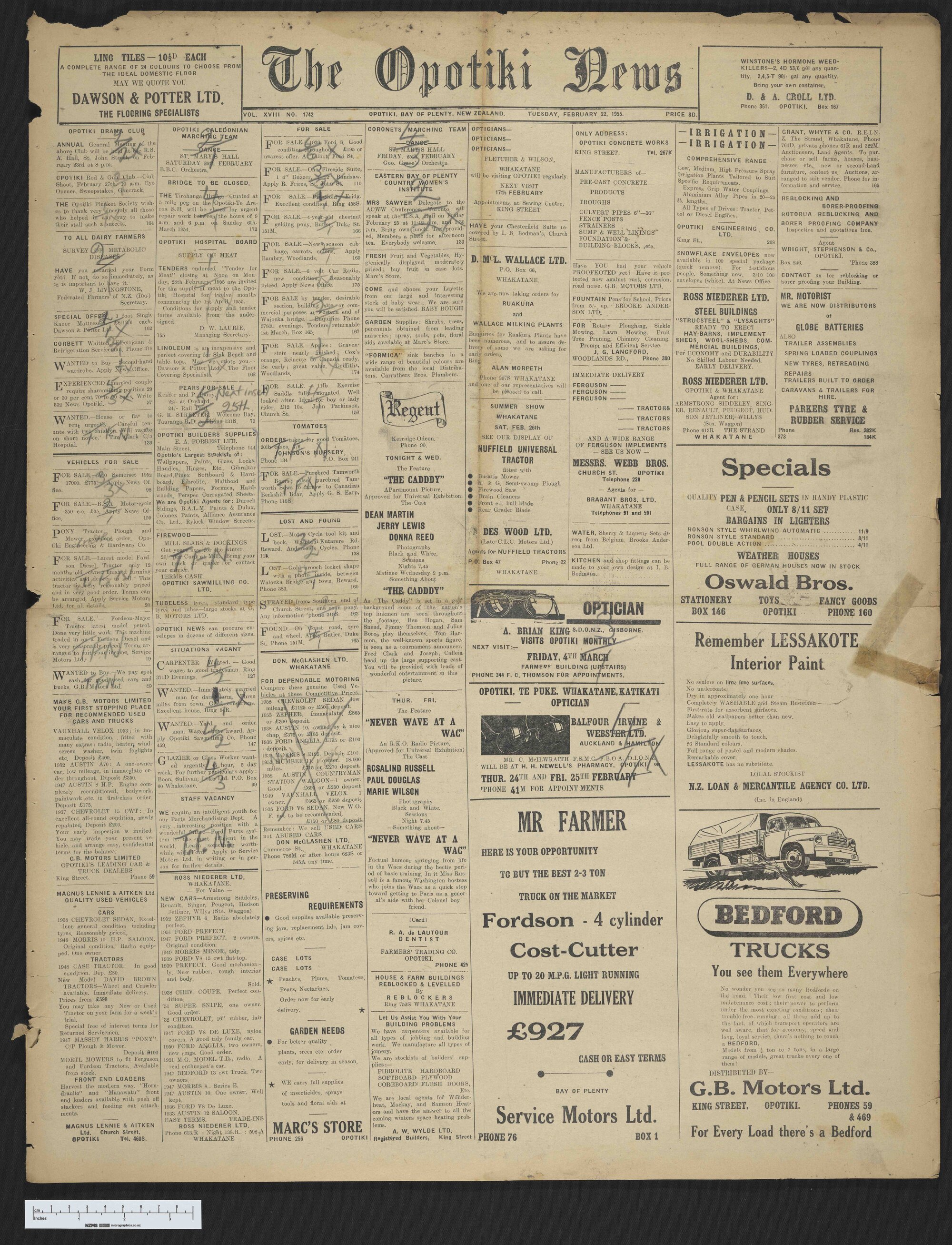 1955-02-22 Opotiki News