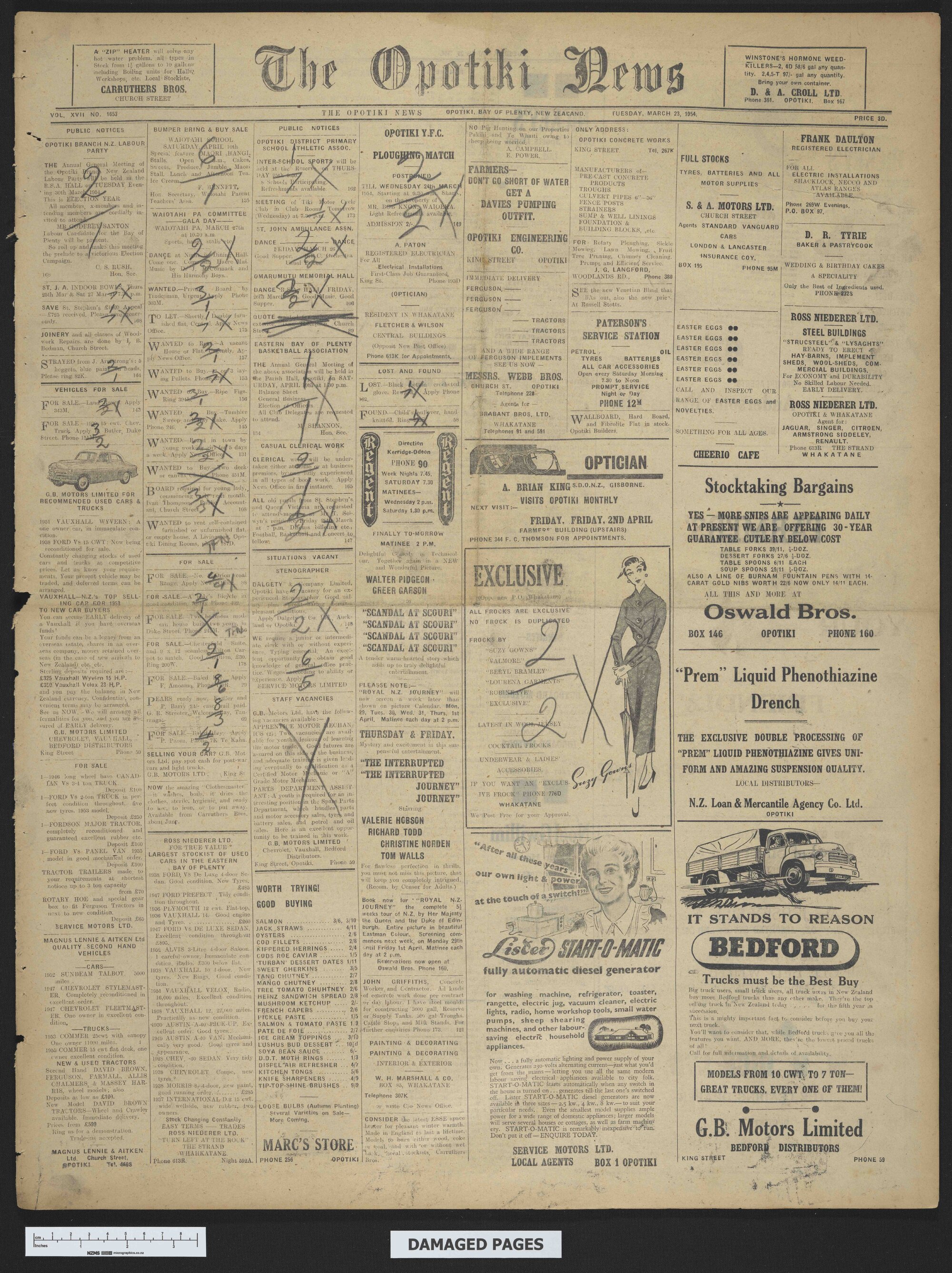 1954-03-23 Opotiki News