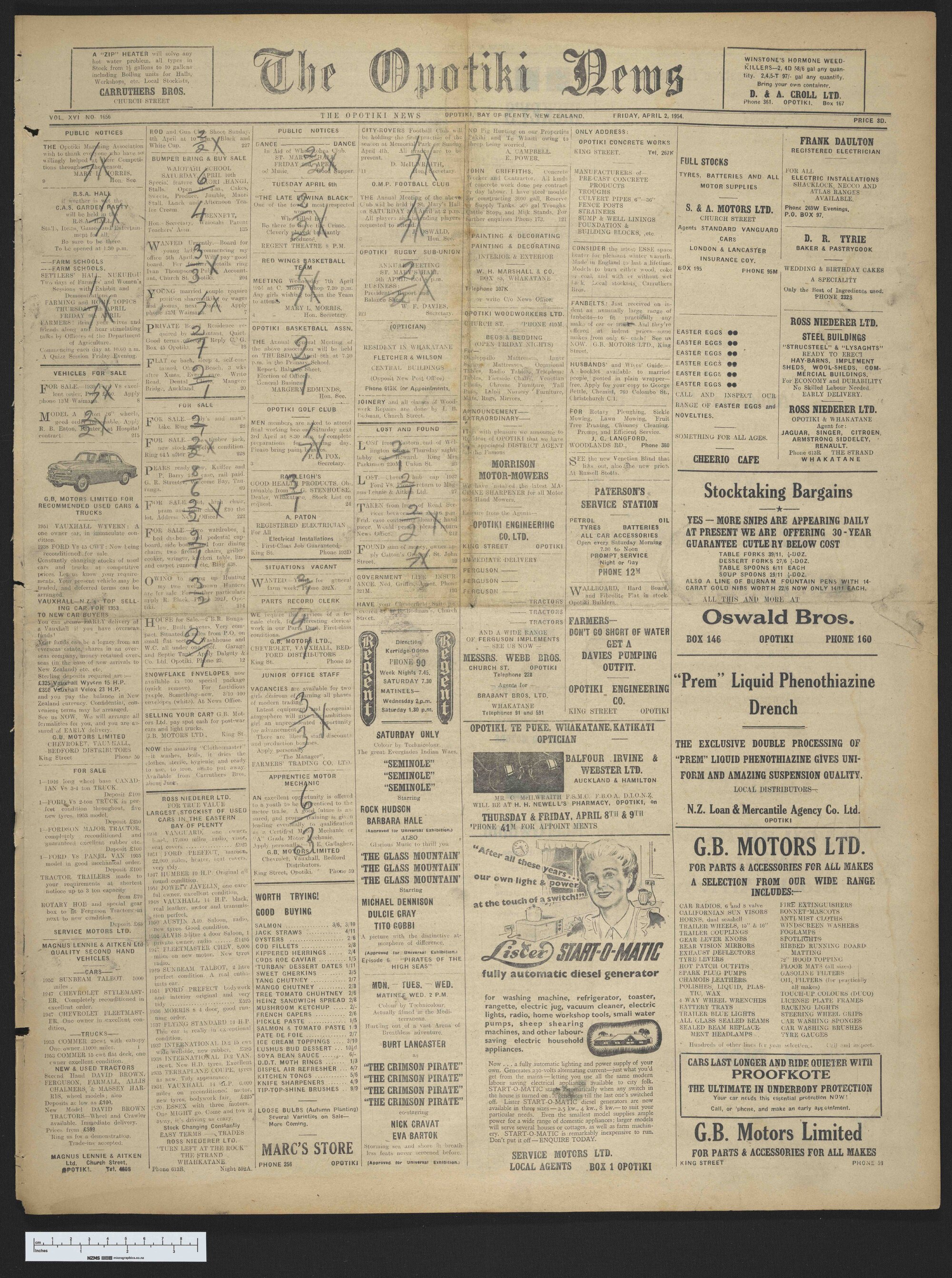 1954-04-02 Opotiki News